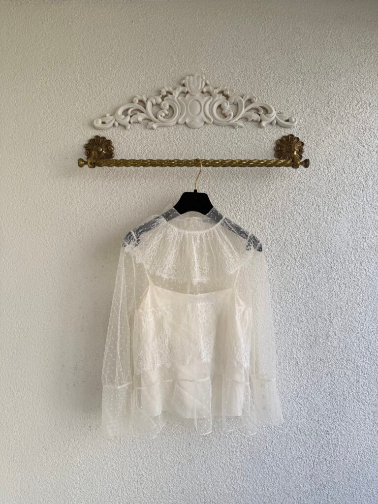 Christian Dior Transparent Lacy Blouse
