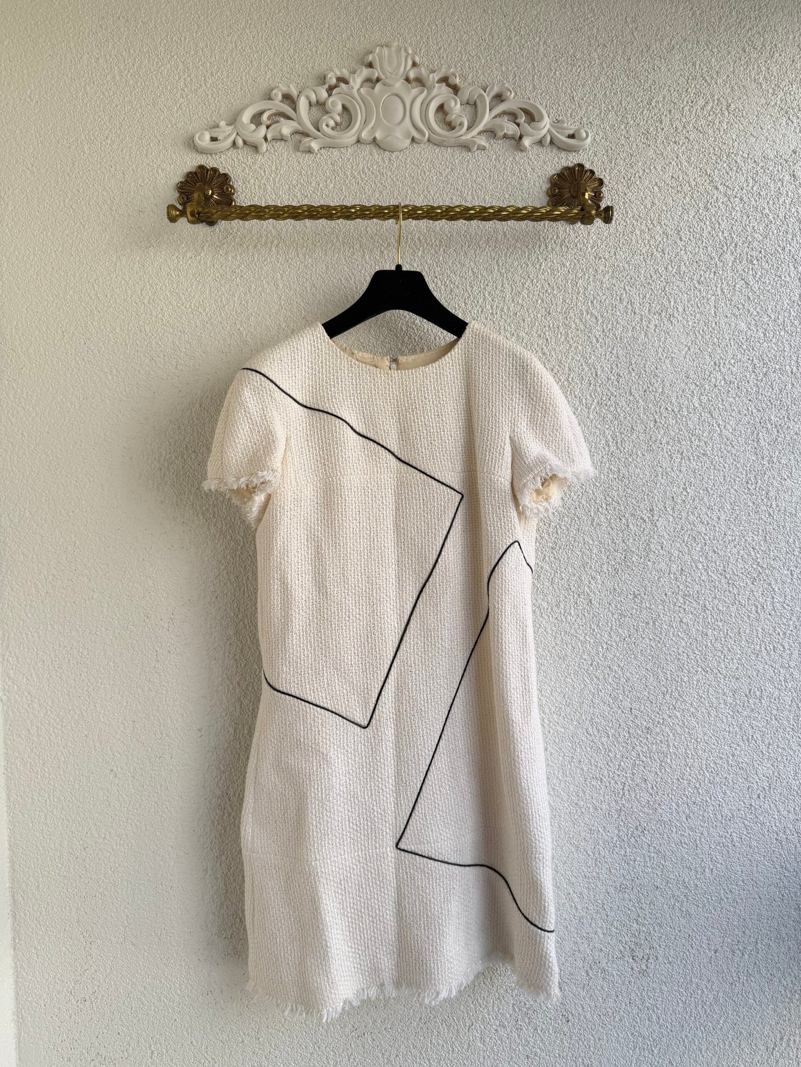 Chanel Ekru Mini Elbise