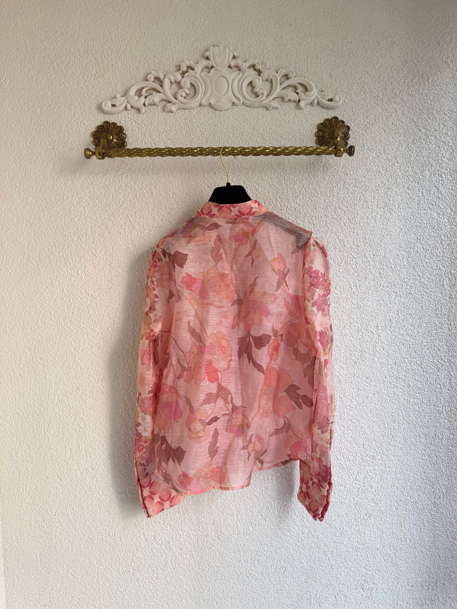 Zimmermann Floral Pattern Transparent Blouse - Görsel 2