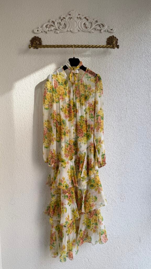 Zimmermann Floral Pattern Silk Dress