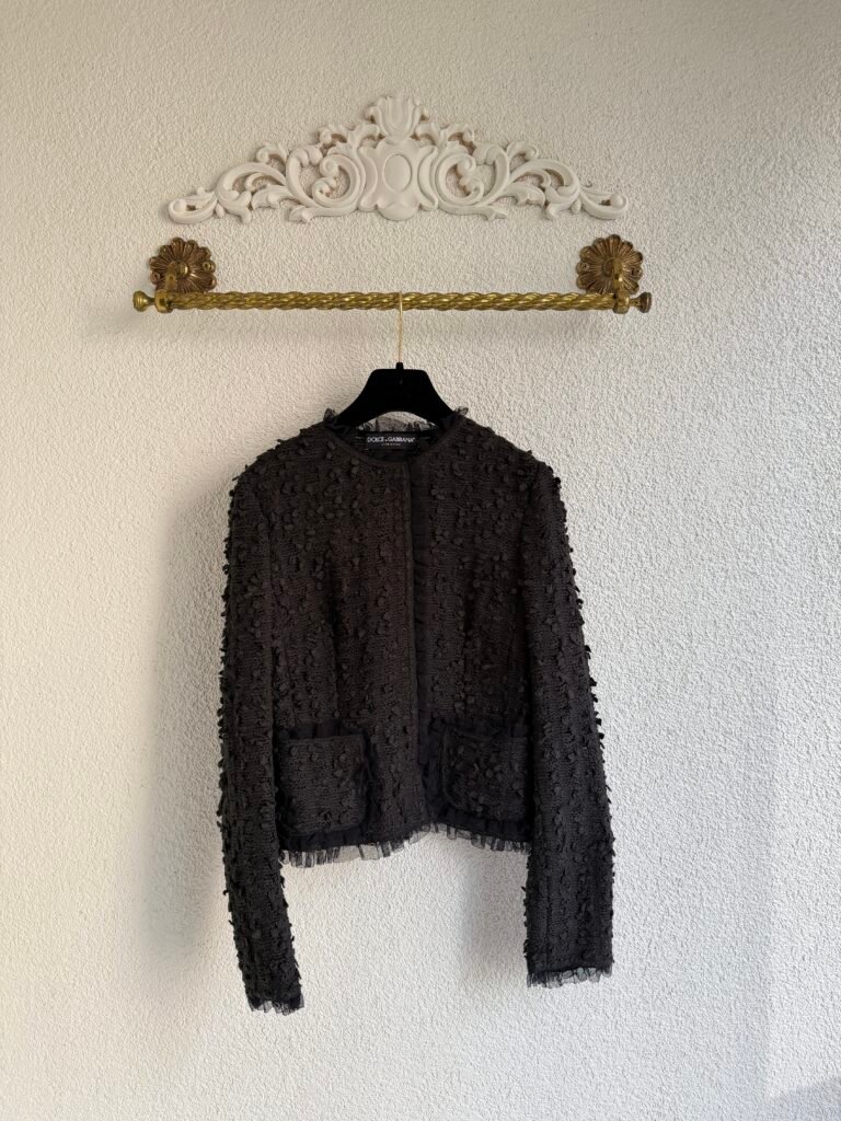 Dolce Gabbana Lace Pattern Jacket