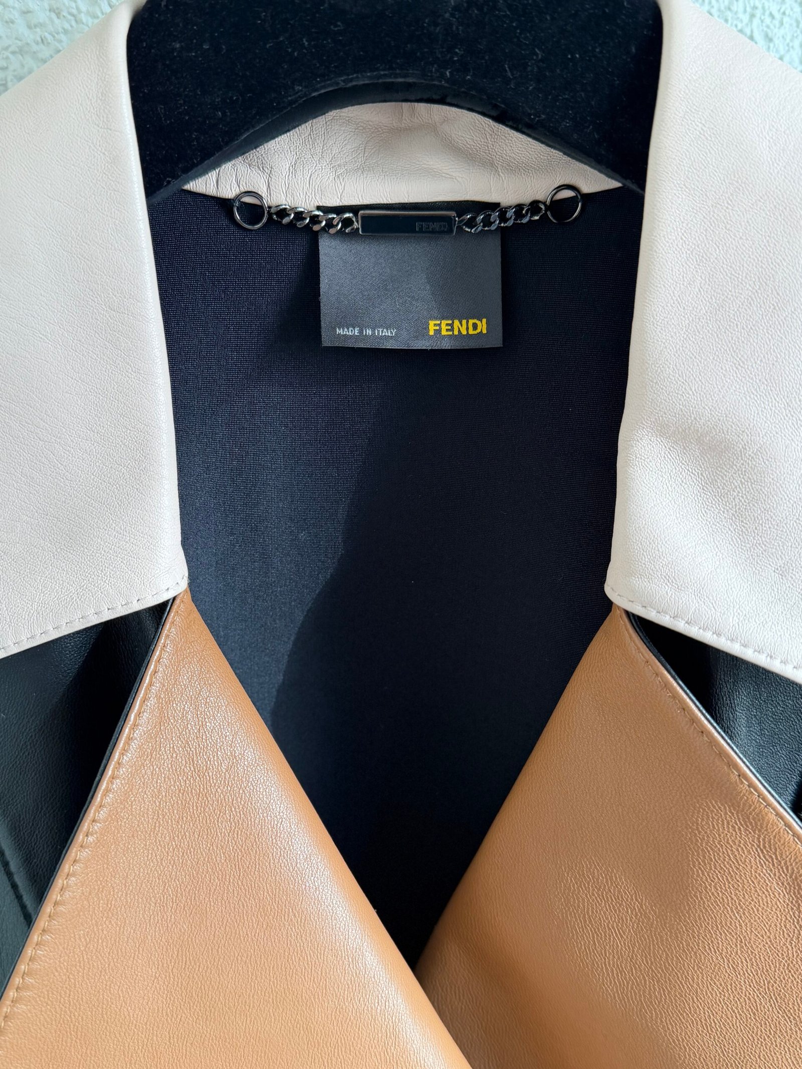 Fendi Leather Zip Midi Dress - Image 7