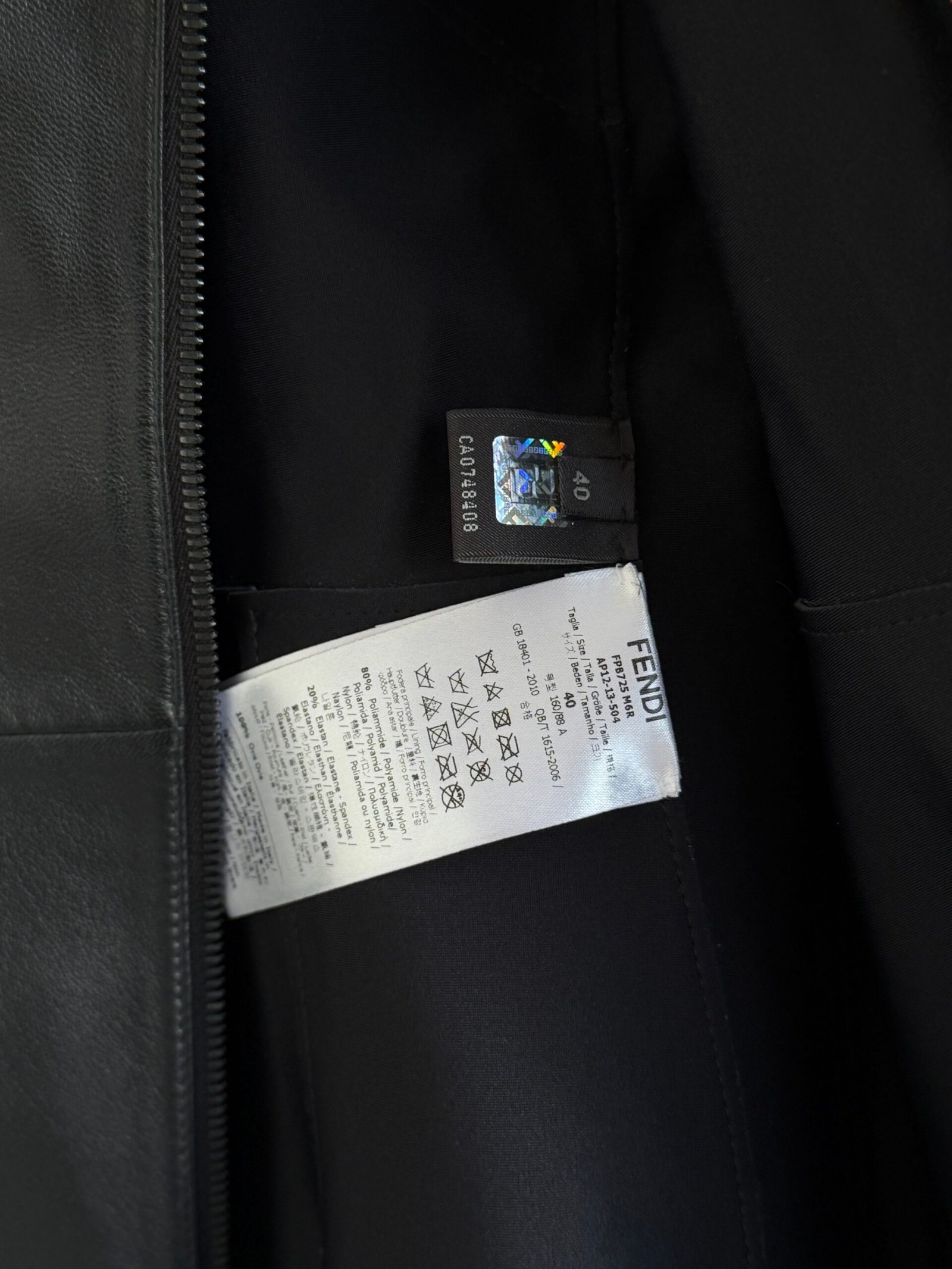 Fendi Leather Zip Midi Dress - Image 12