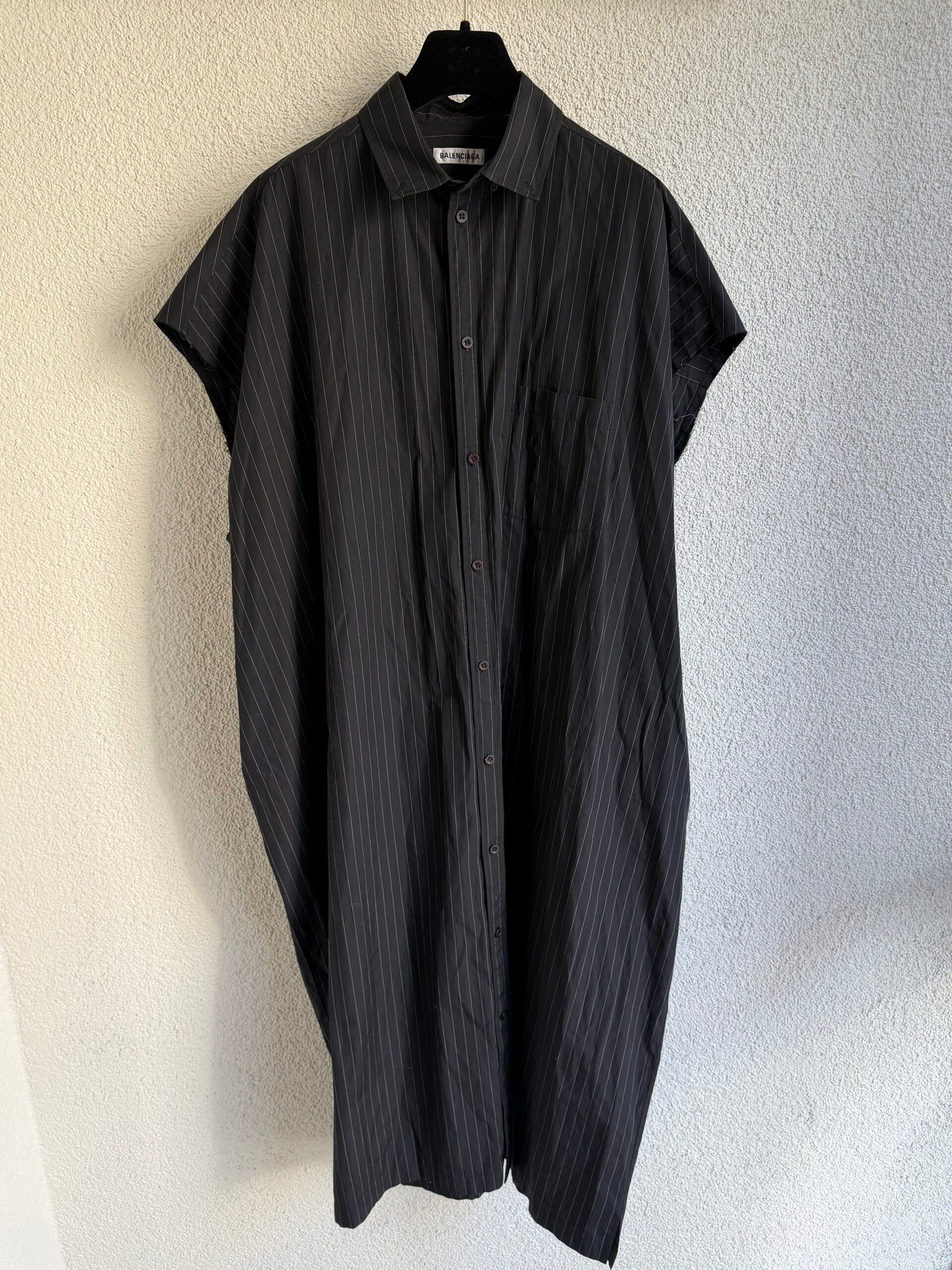 Balenciaga Striped Oversized Dress - Görsel 2