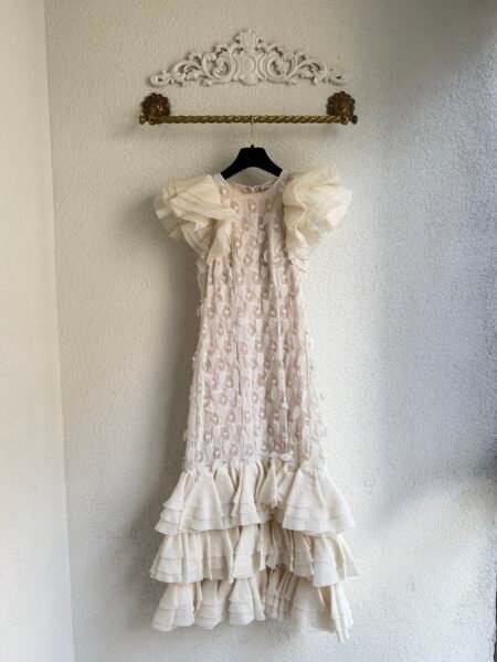 Zimmermann Ruffled Lace Maxi Dress