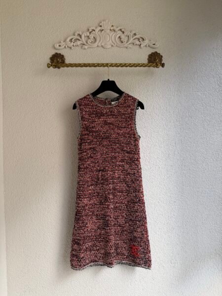 Chanel CC Logo Sleeveless Mini Dress