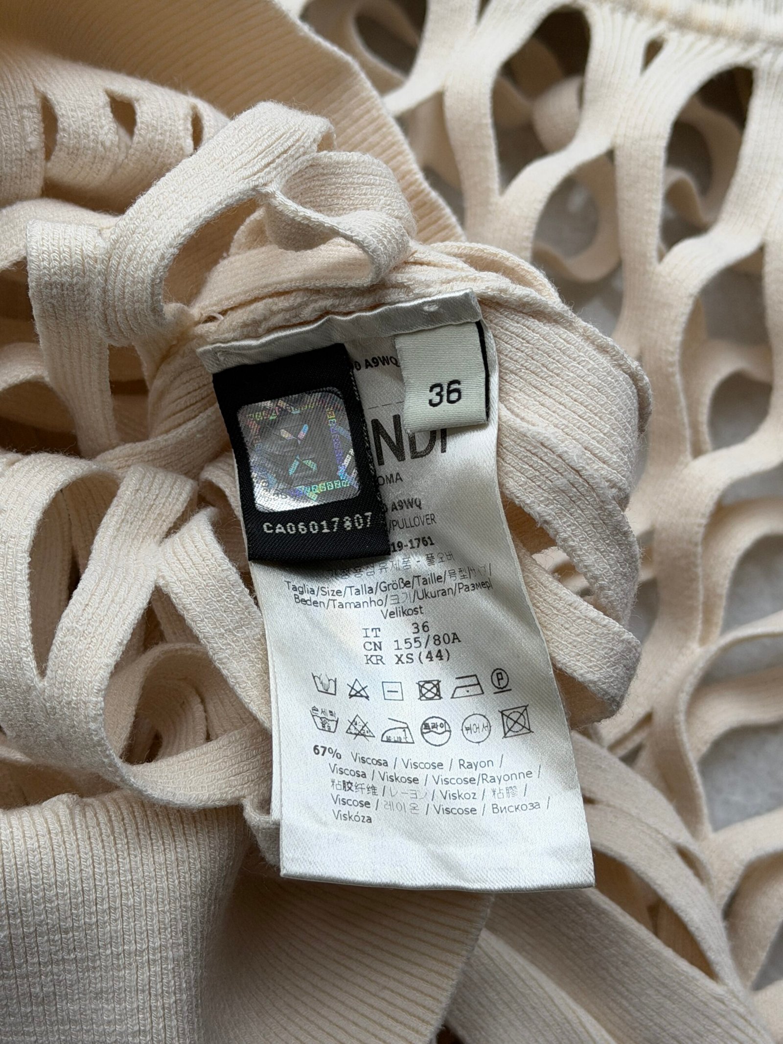 Fendi Transparent Knit Blouse - Görsel 8