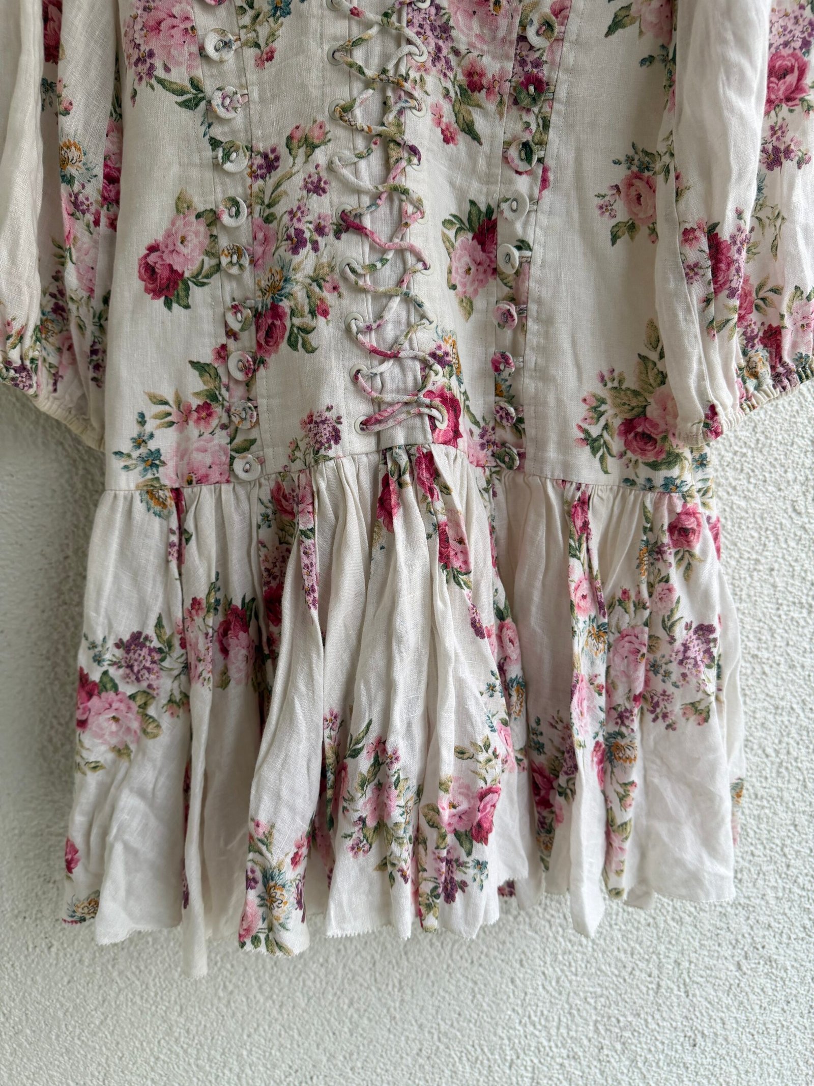 Zimmermann Floral Print Mini Dress - Görsel 3