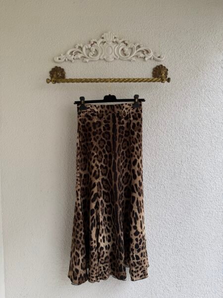 Dolce & Gabbana Leopard Print Maxi Skirt