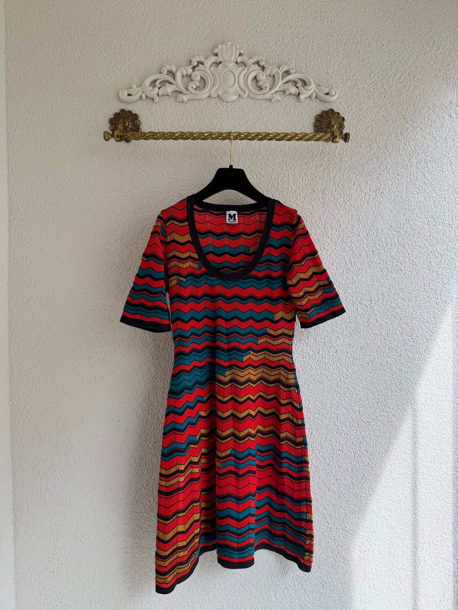 M Missoni Zigzag Print Mini Dress