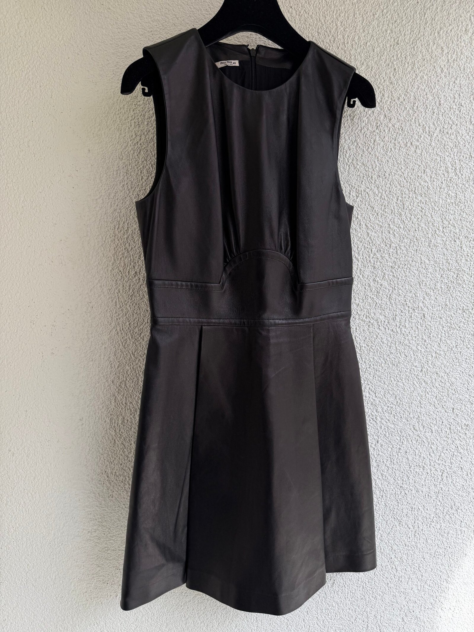 Miu Miu Lambskin Mini Dress - Image 2