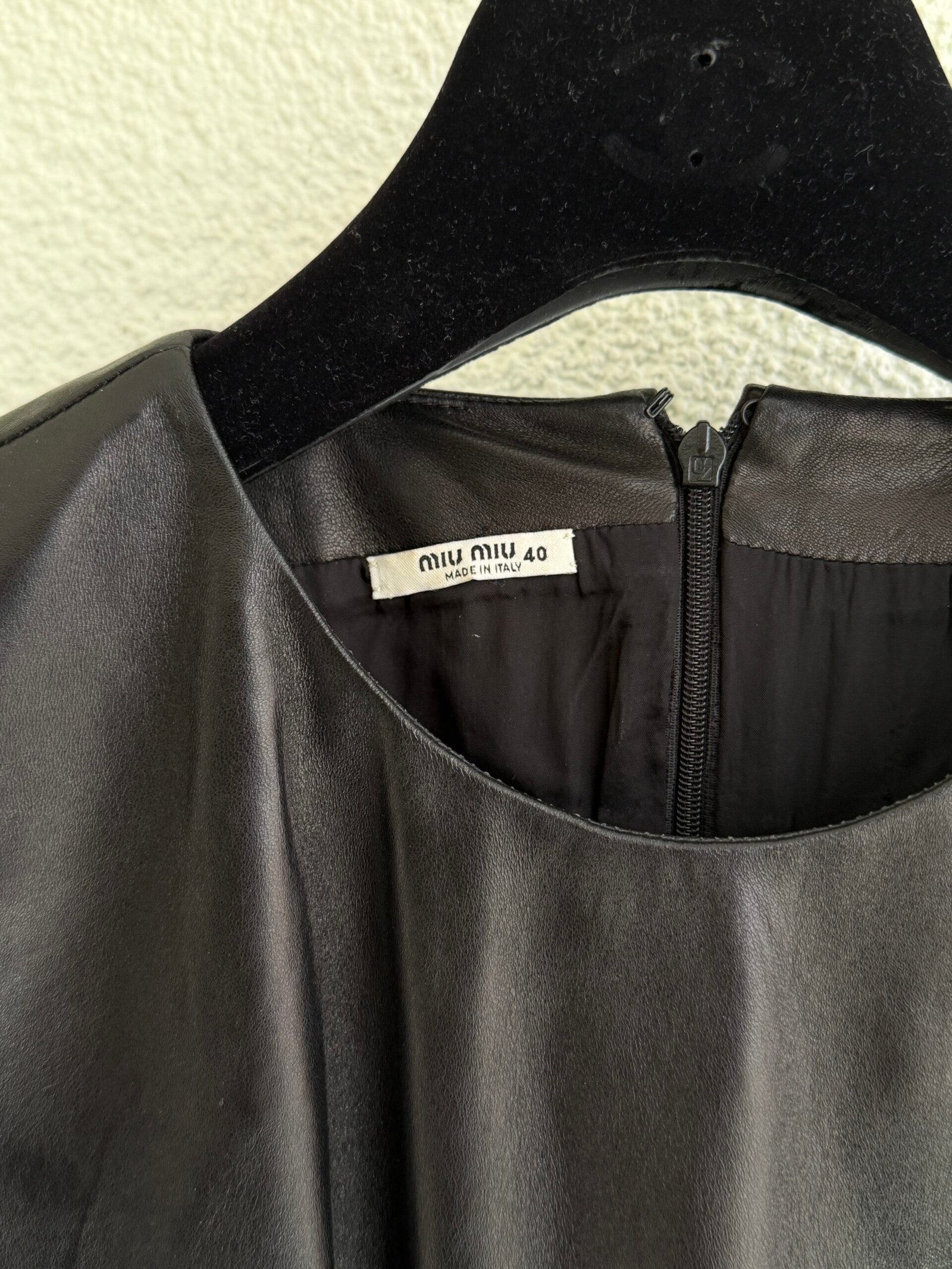 Miu Miu Lambskin Mini Dress - Image 5