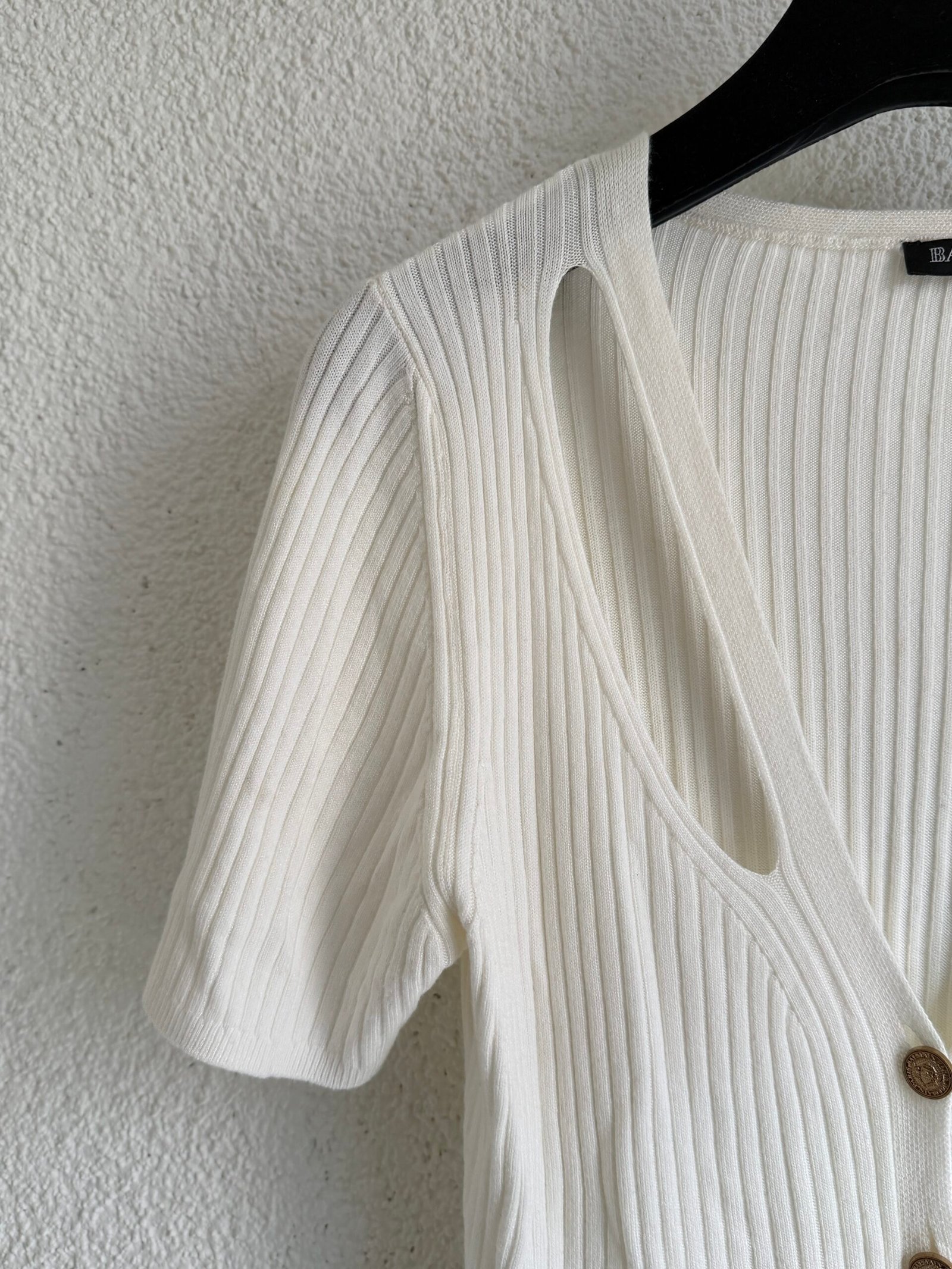 Balmain Gold Button Knit Jumper - Görsel 6