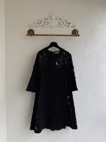Christian Dior Lace Wool Mini Dress