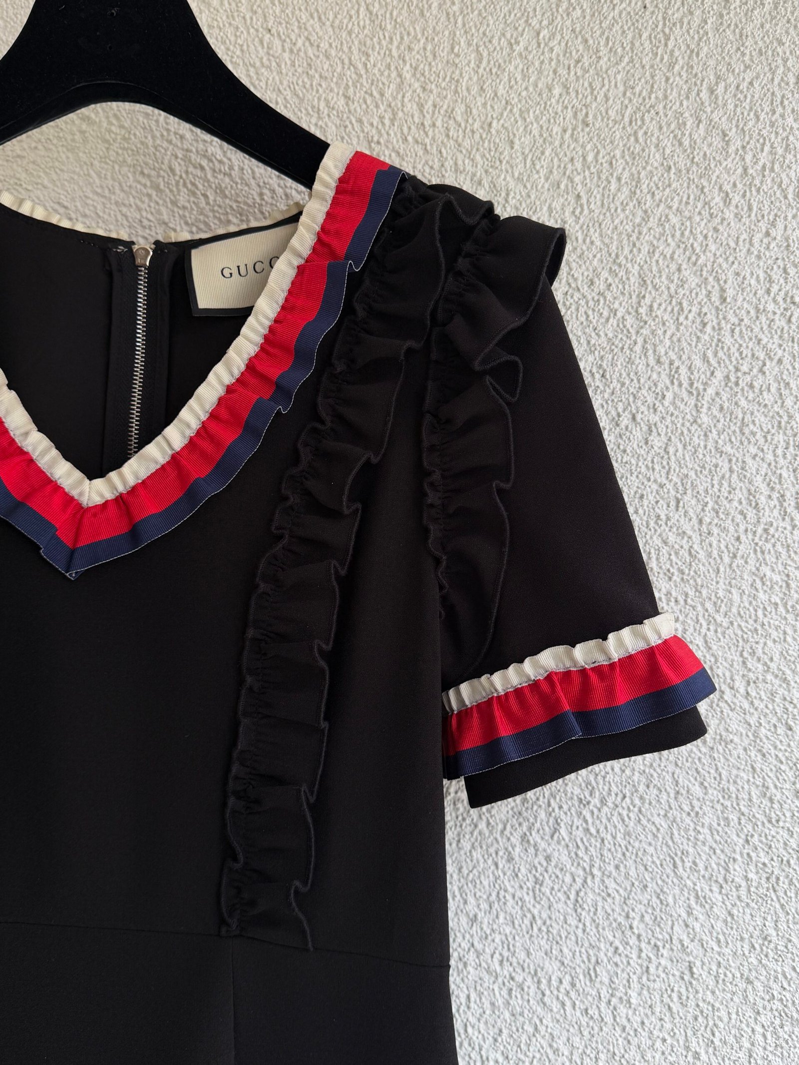 Gucci Ruffle Detail Mini Dress - Image 3