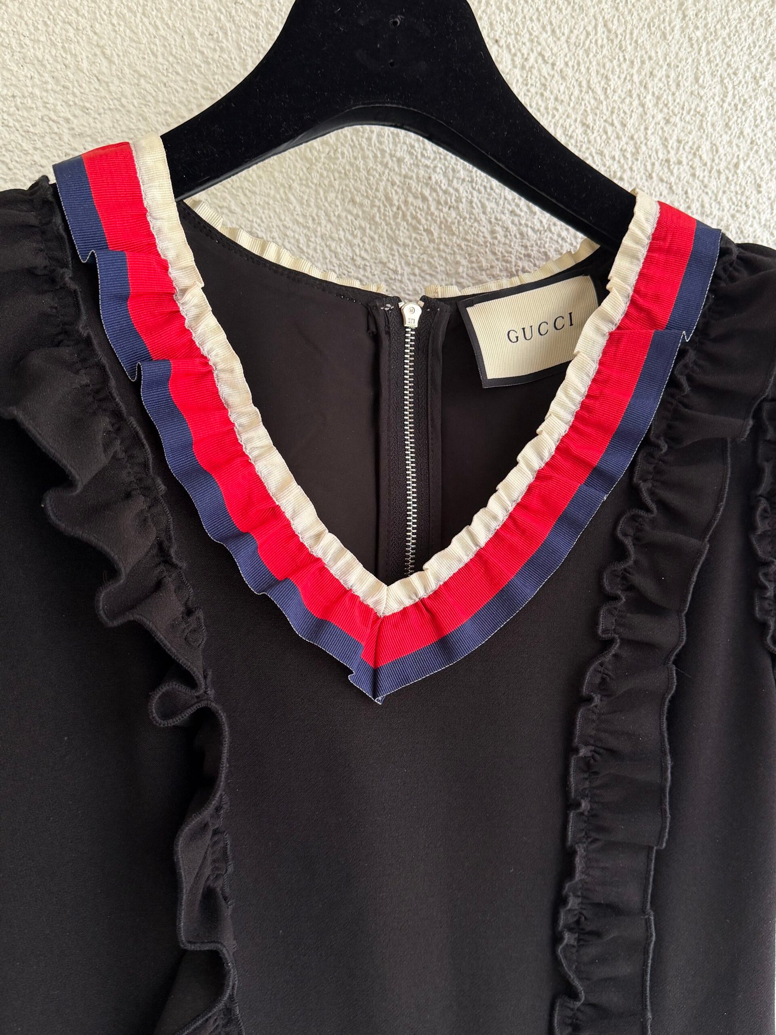 Gucci Ruffle Detail Mini Dress - Image 4