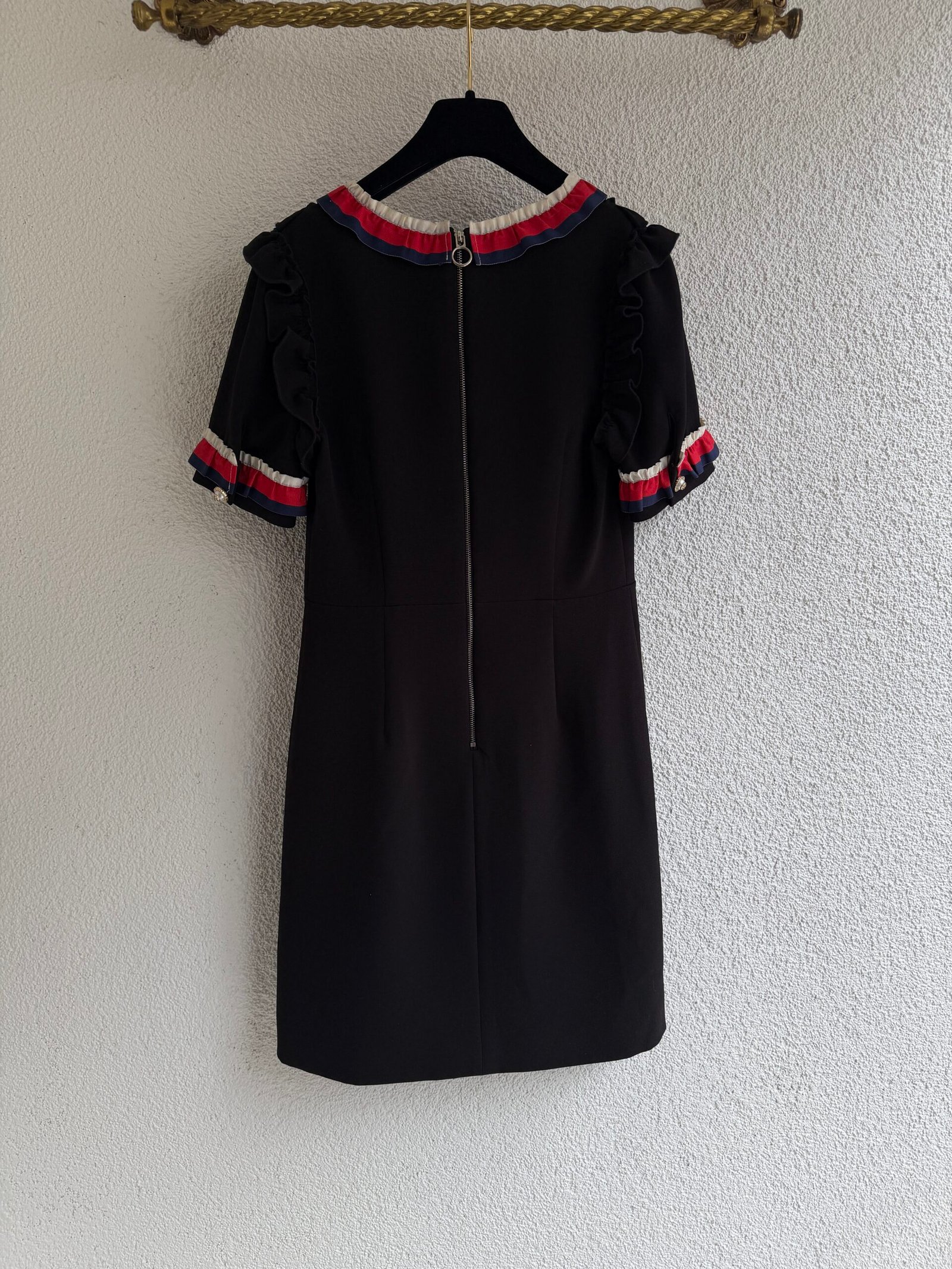 Gucci Ruffle Detail Mini Dress - Image 8