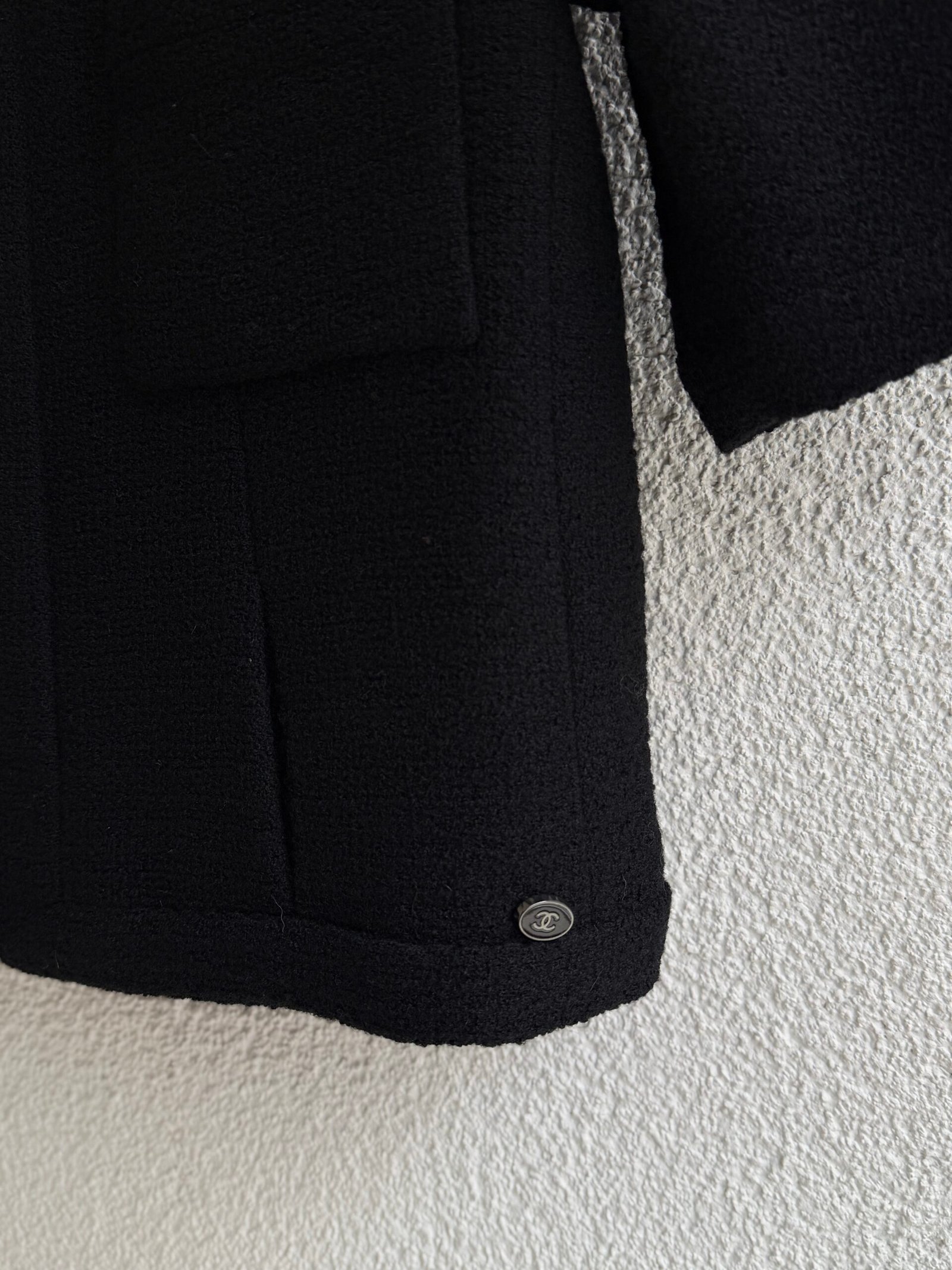 Chanel Zip-Front Short Tweed Jacket - Görsel 3