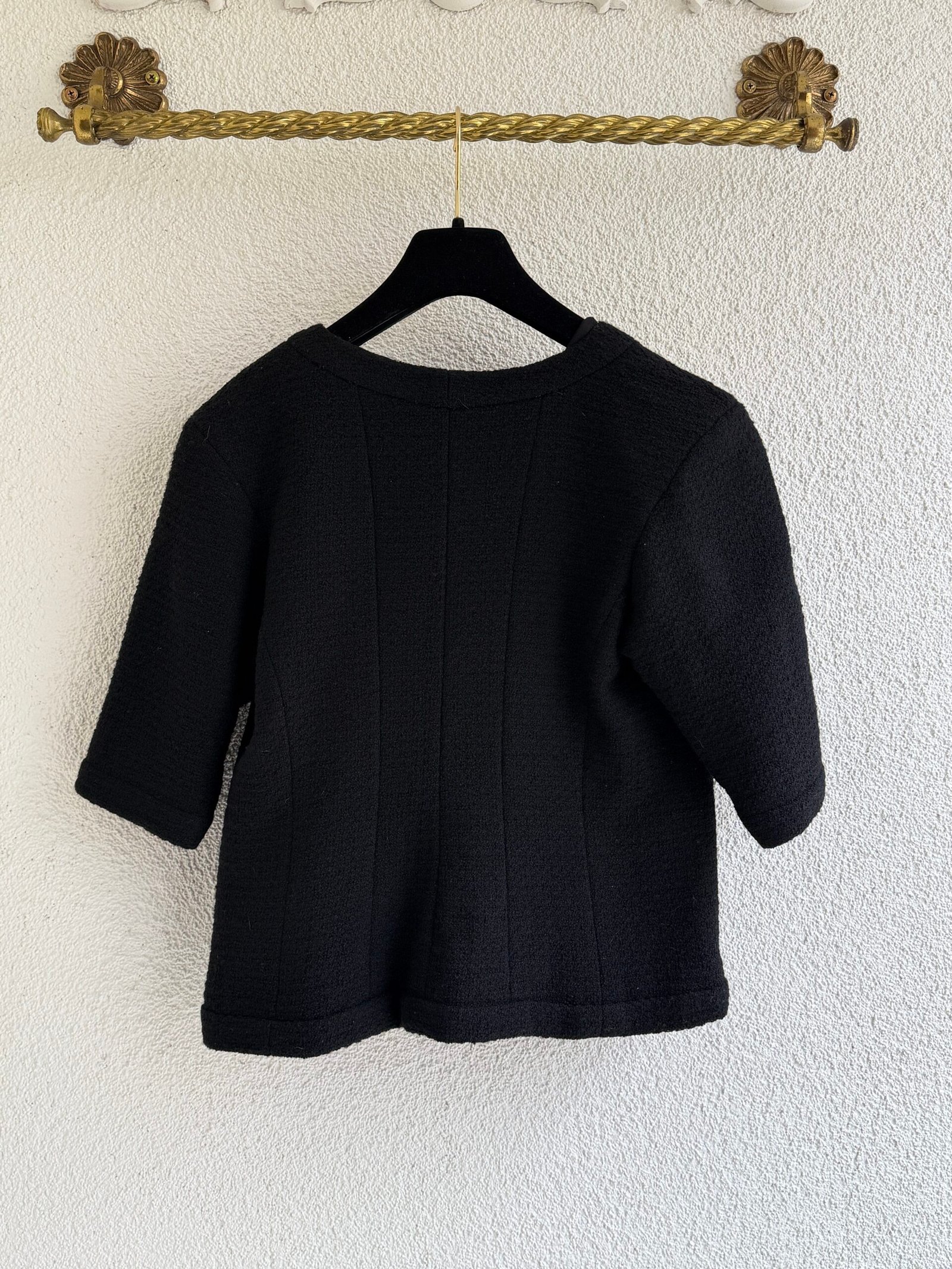 Chanel Zip-Front Short Tweed Jacket - Görsel 4