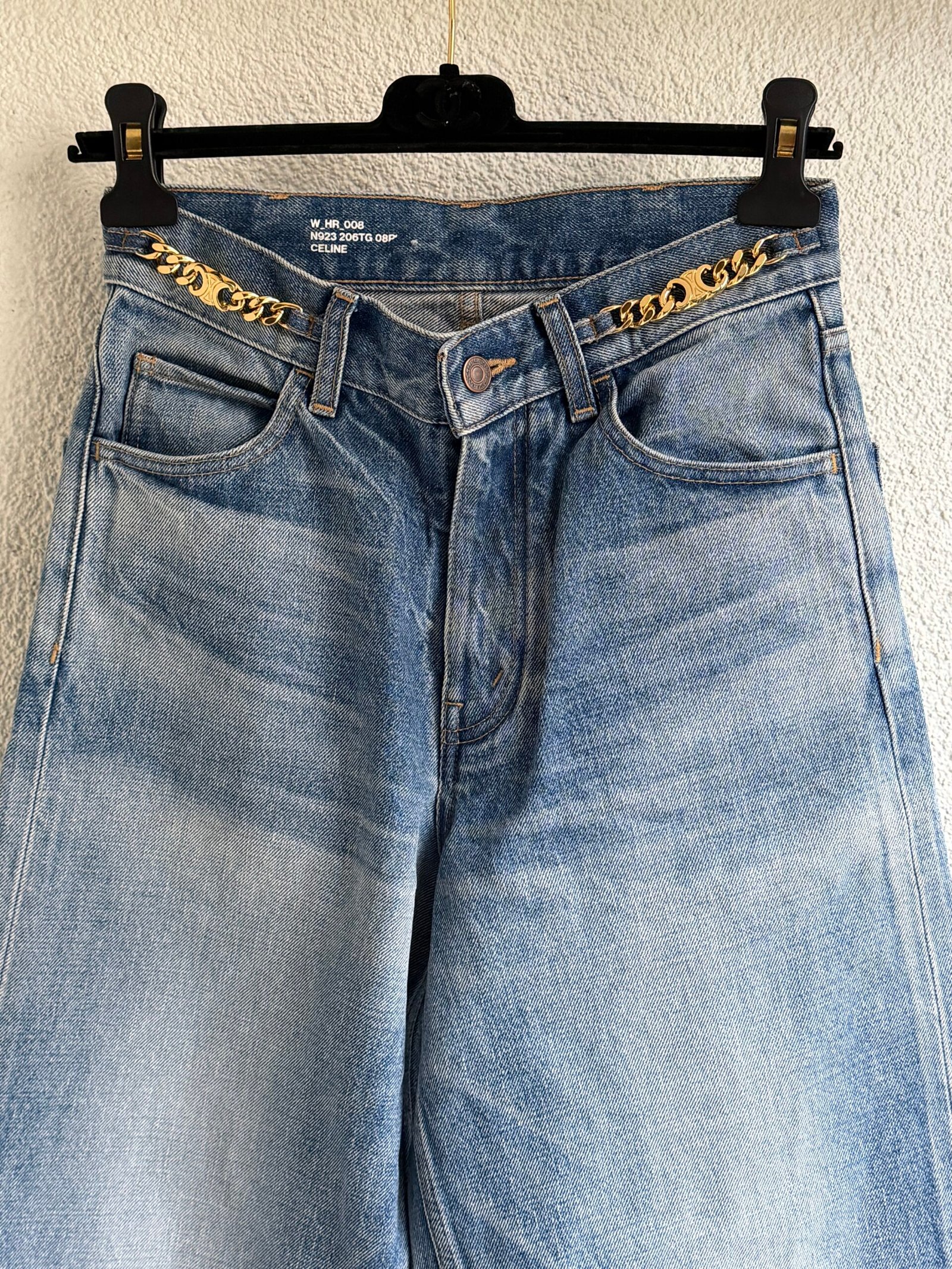 Celine Regular Fit Denim Trousers - Image 2