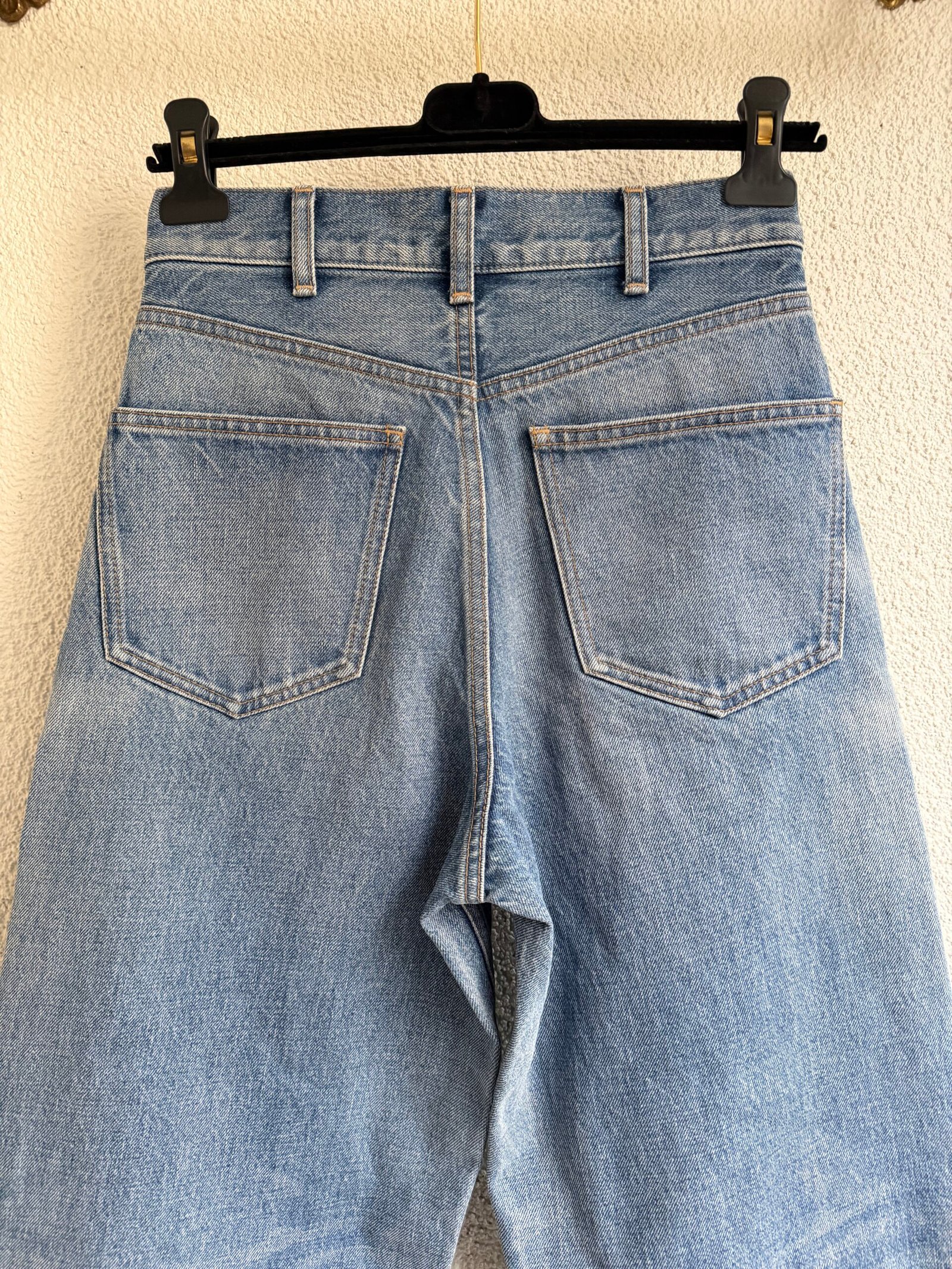 Celine Regular Fit Denim Trousers - Image 6