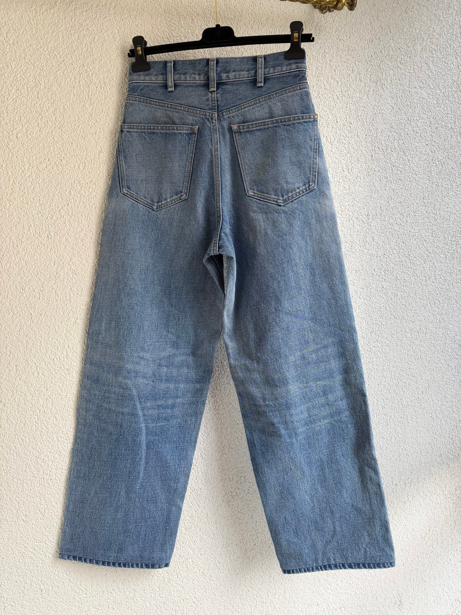 Celine Regular Fit Denim Trousers - Image 7