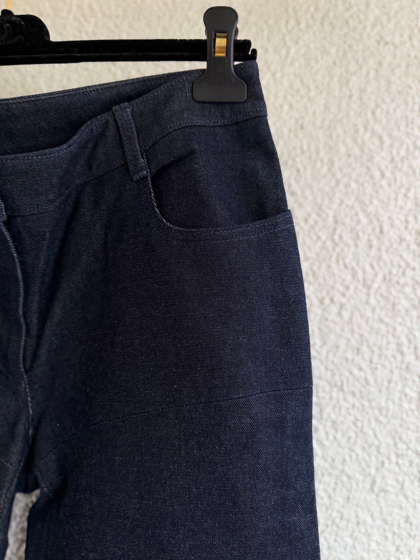 Chanel CC Logo Denim Trousers - Image 4