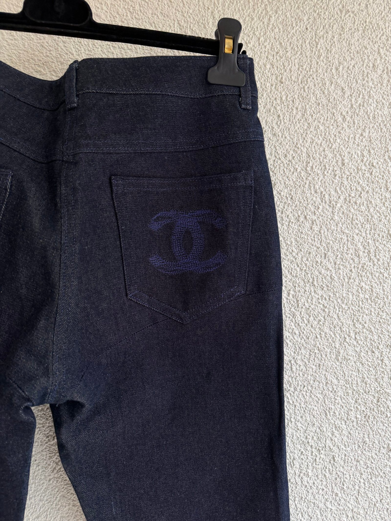 Chanel CC Logo Denim Trousers - Image 7