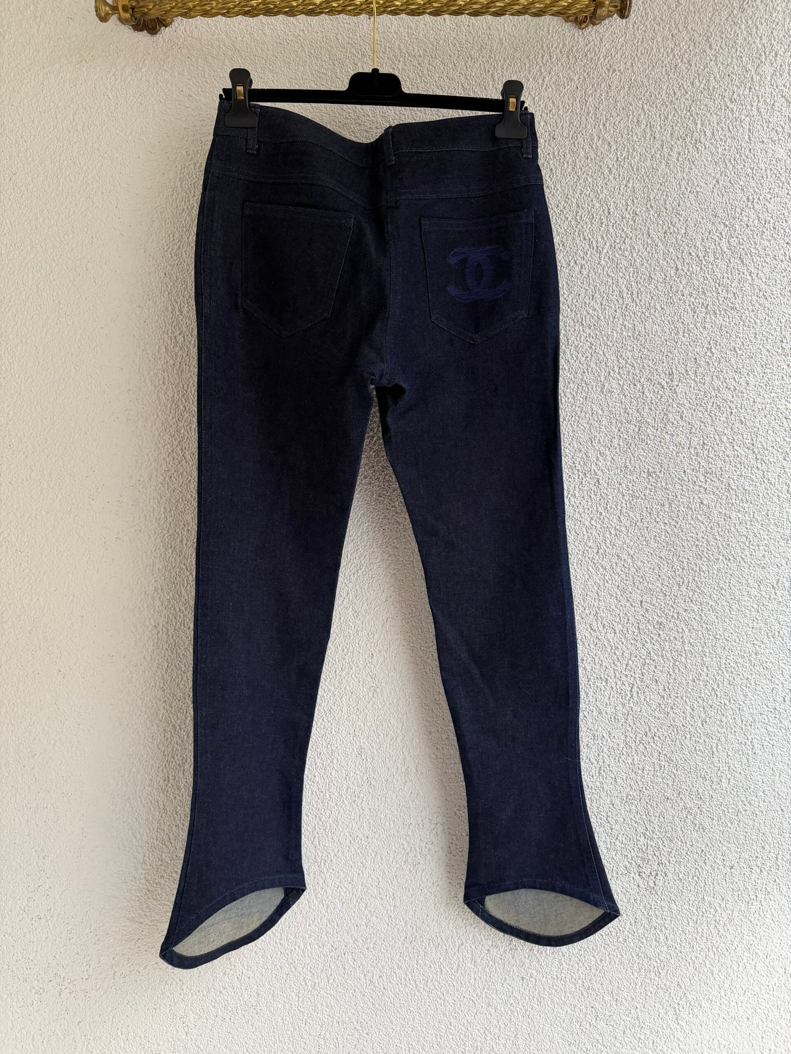 Chanel CC Logo Denim Trousers - Image 8