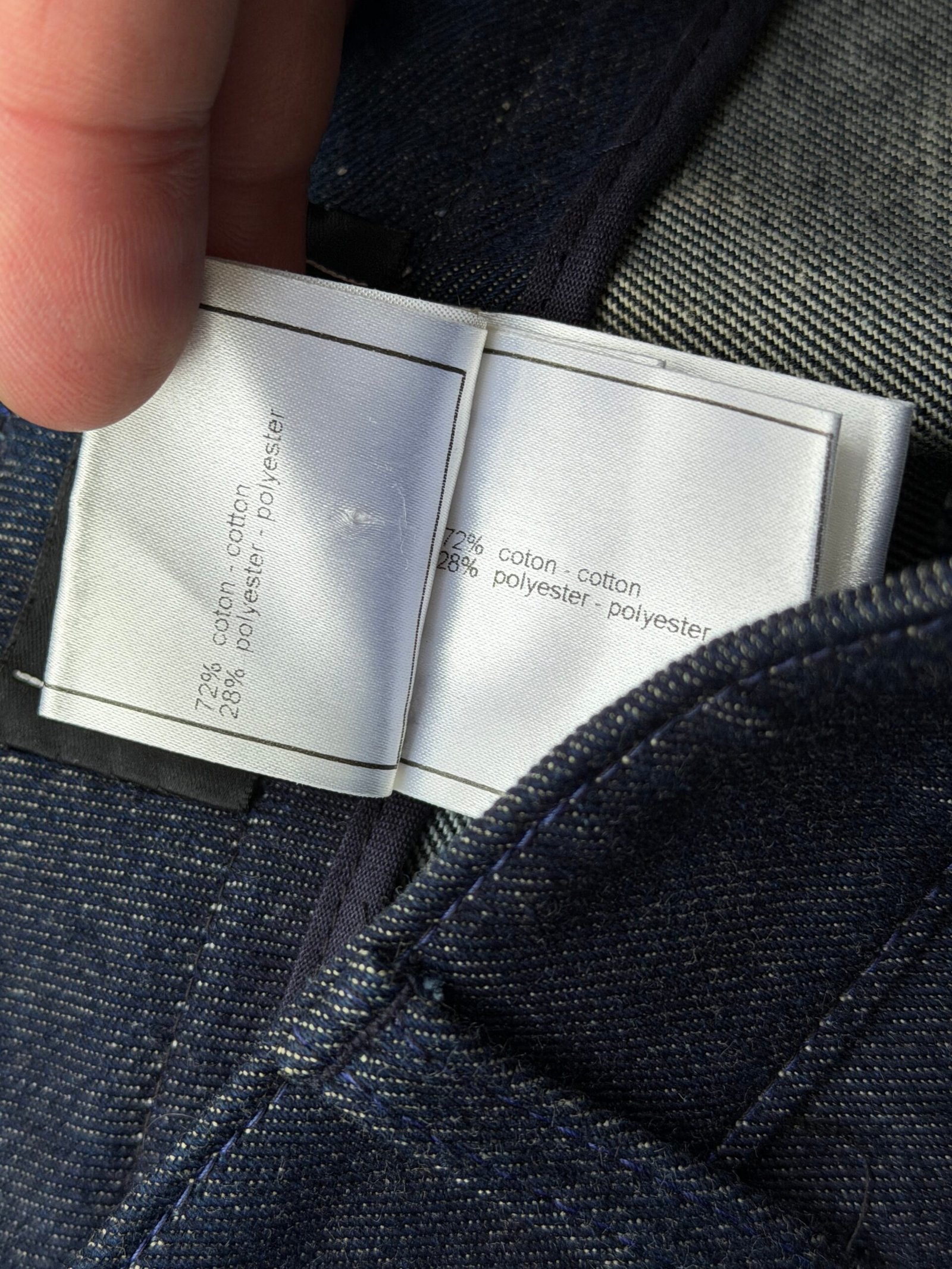 Chanel CC Logo Denim Trousers - Image 10