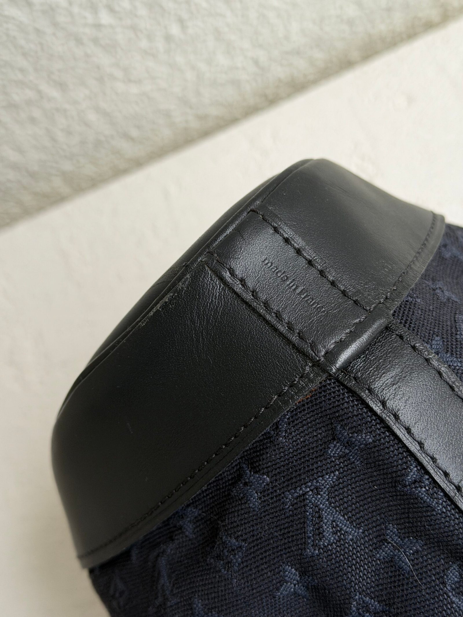 Louis Vuitton Mini Lin Noelie Blue Canvas Bucket Bag - Image 10