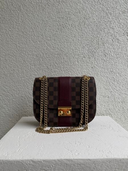 Louis Vuitton Damiere Ebene Wight Chain Shoulder Bag