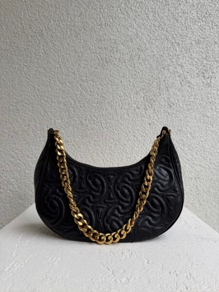 Celine Ava Medium Chain Triomphe Monogram Bag