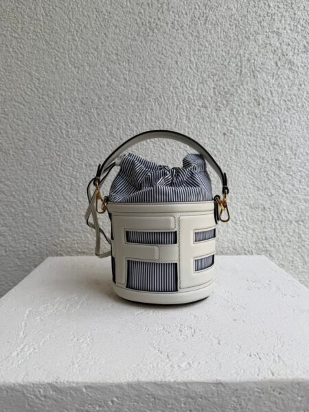 Fendi Step Out Leather Bucket Bag