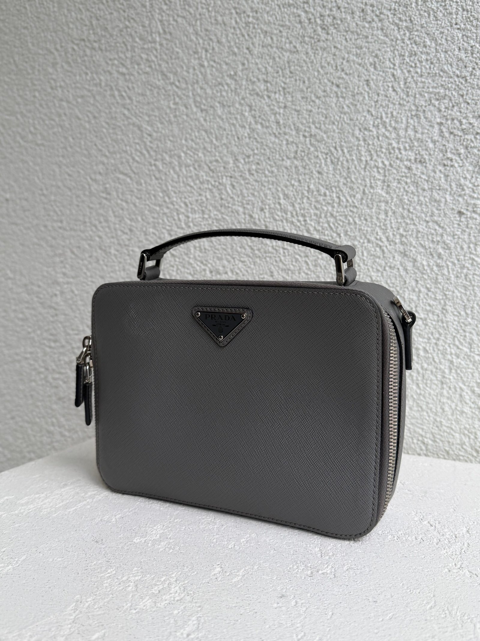 Prada Brique Saffiano Crossbody Bag - Image 2