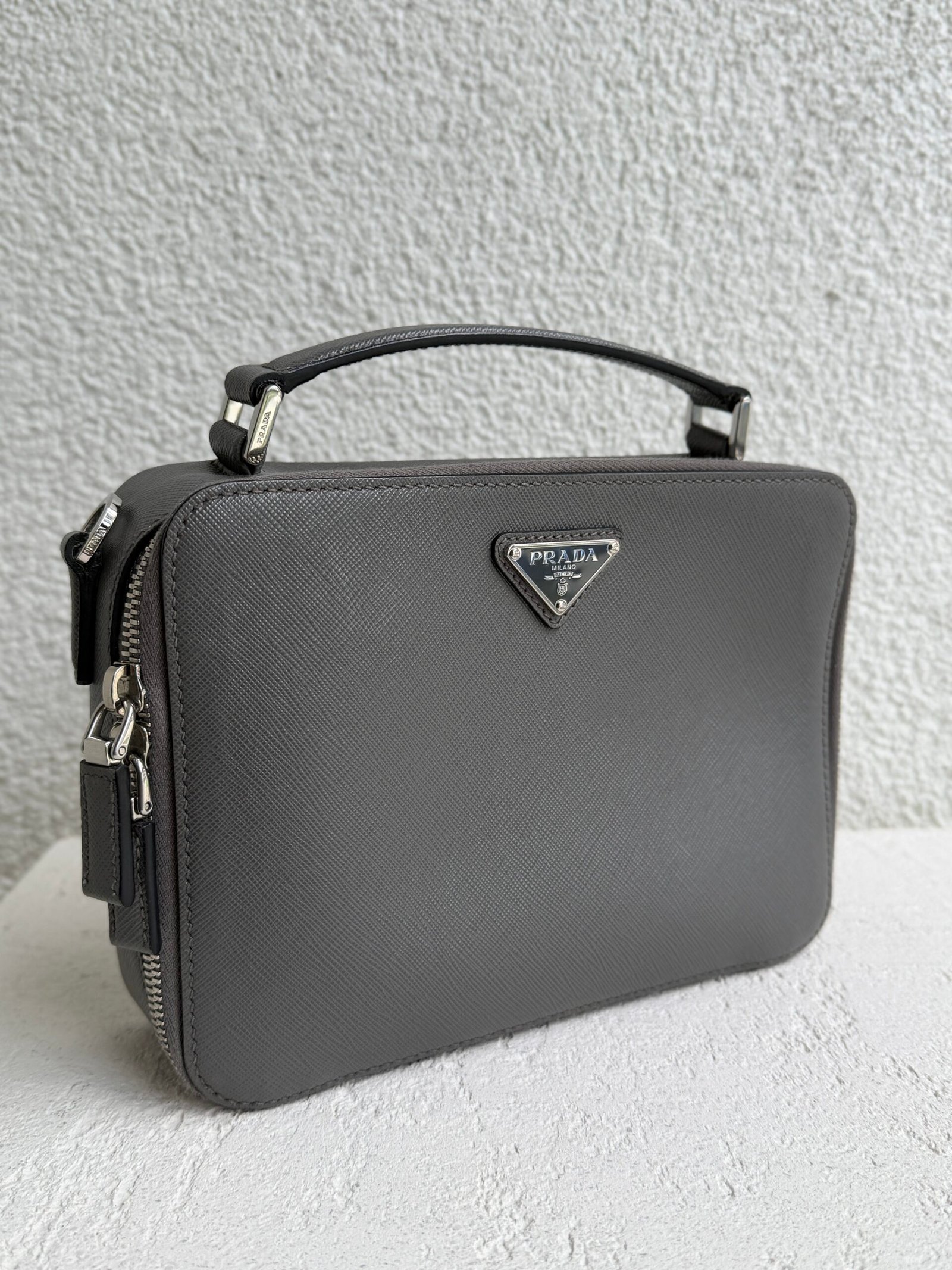 Prada Brique Saffiano Crossbody Bag - Image 3