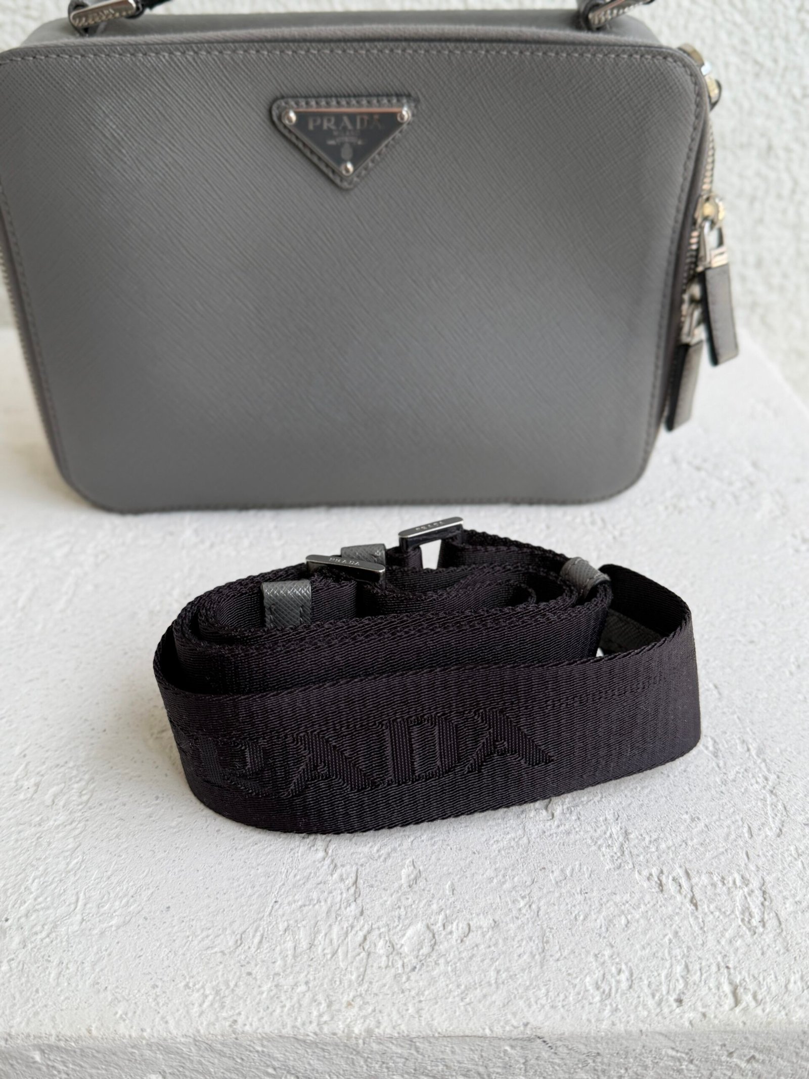 Prada Brique Saffiano Crossbody Bag - Image 14