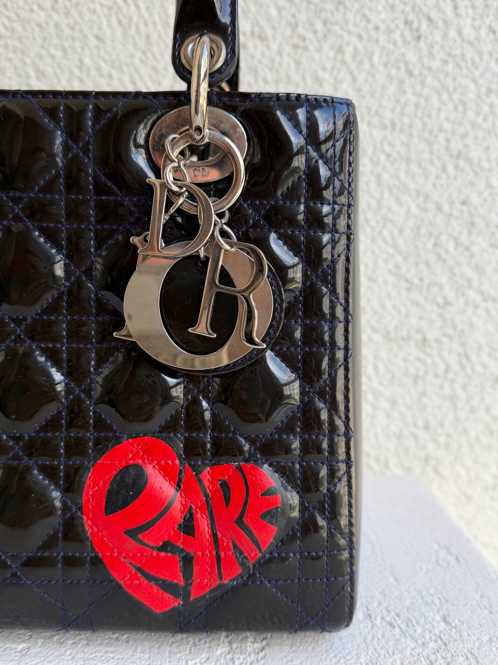 Christian Dior Medium Lady Dior Customize Handbag - Image 4