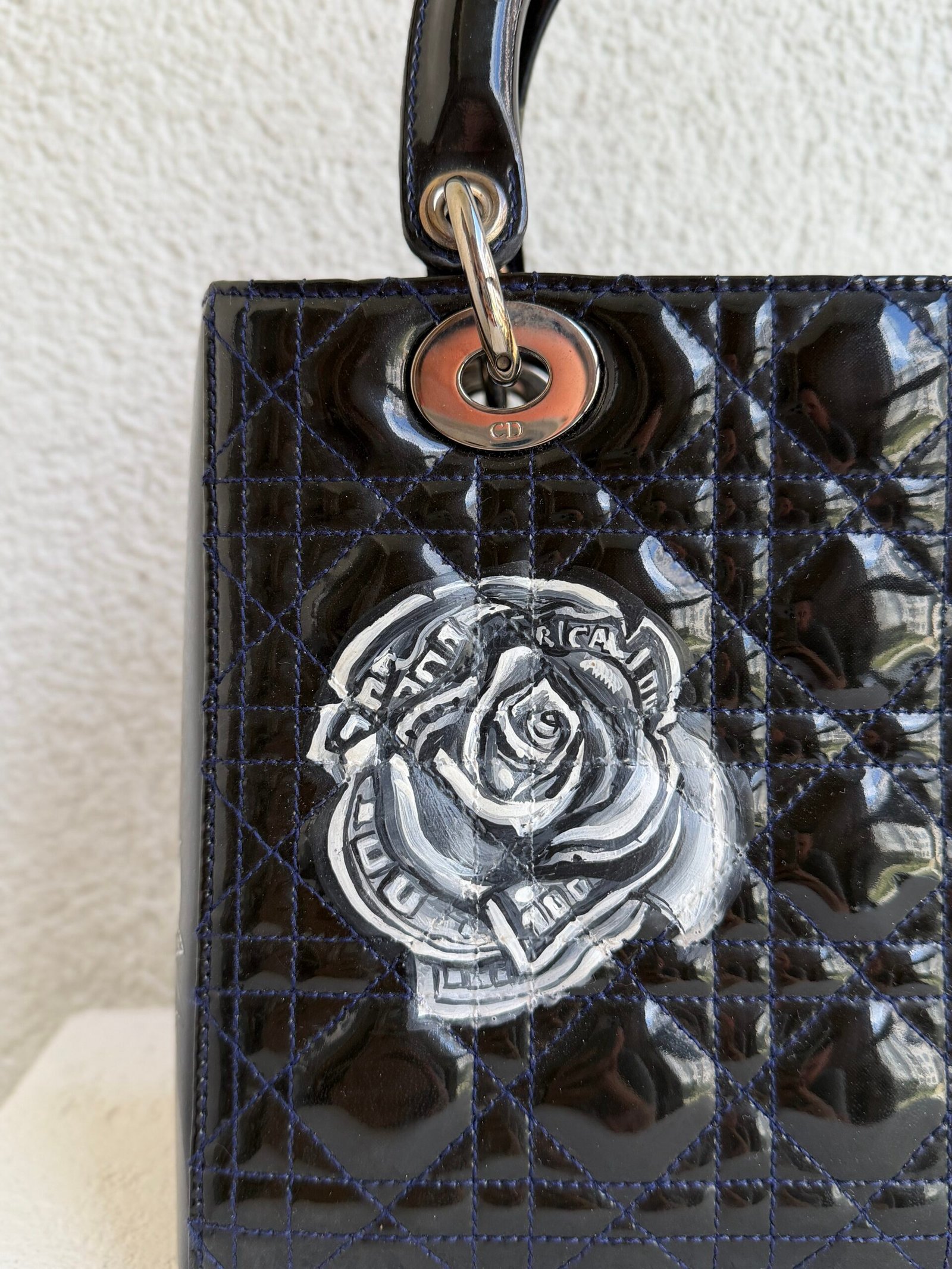 Christian Dior Medium Lady Dior Customize Handbag - Image 5