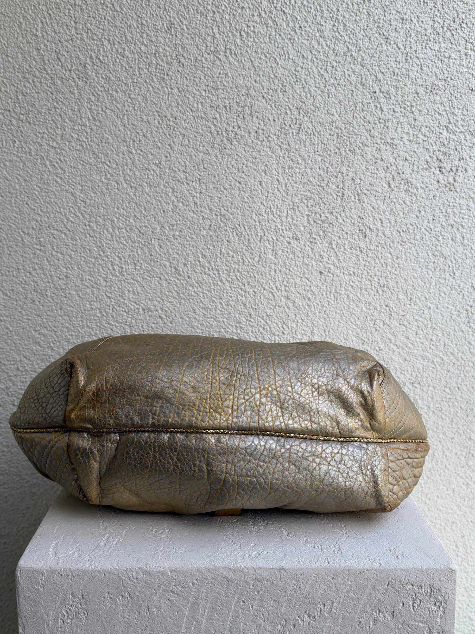 Fendi Gold Holographic Leather Spy Handbag - Image 8