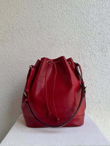 Louis Vuitton Red Epi Leather Petit Noe Shoulder Bag