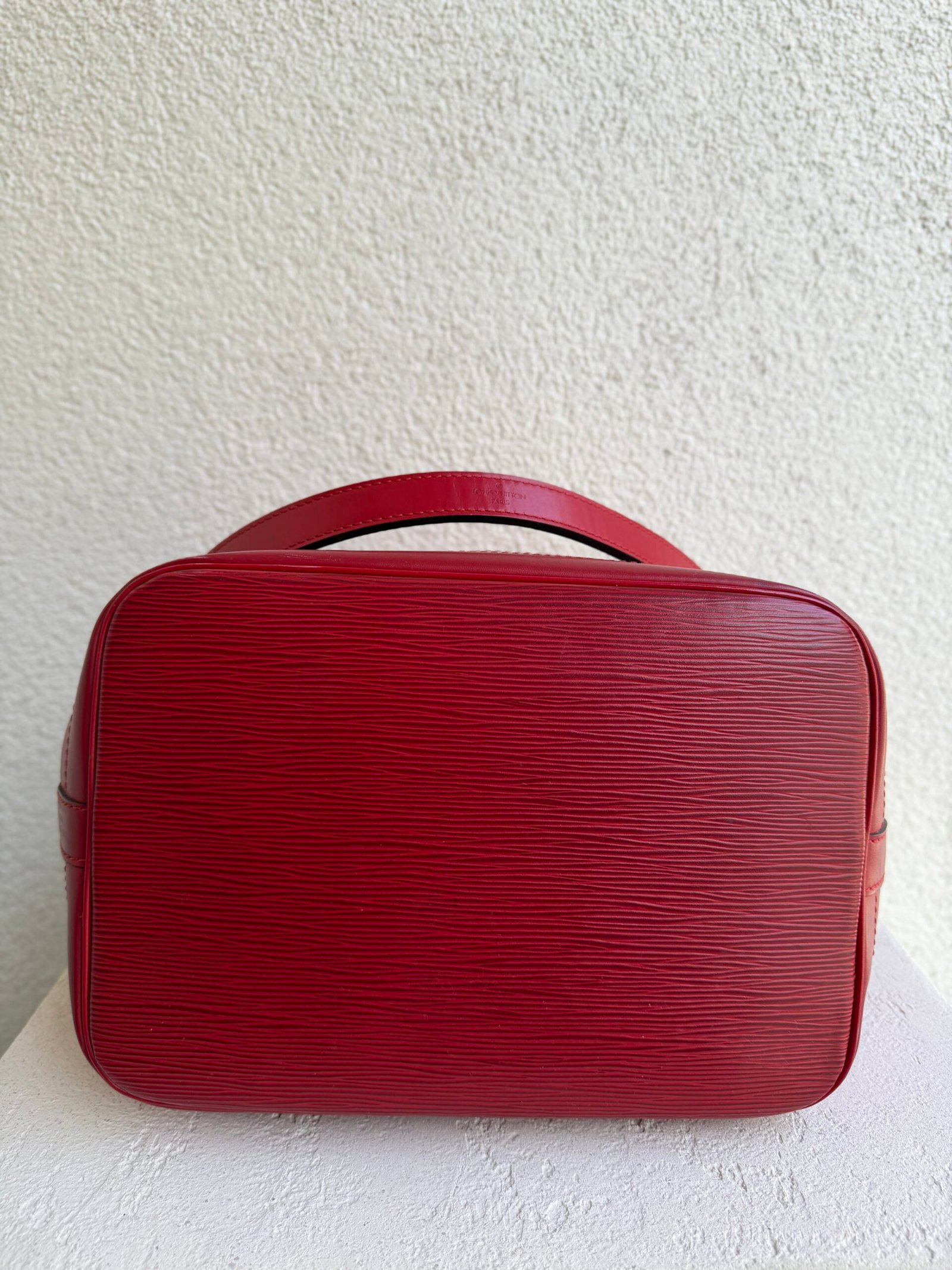 Louis Vuitton Red Epi Leather Petit Noe Shoulder Bag - Image 10