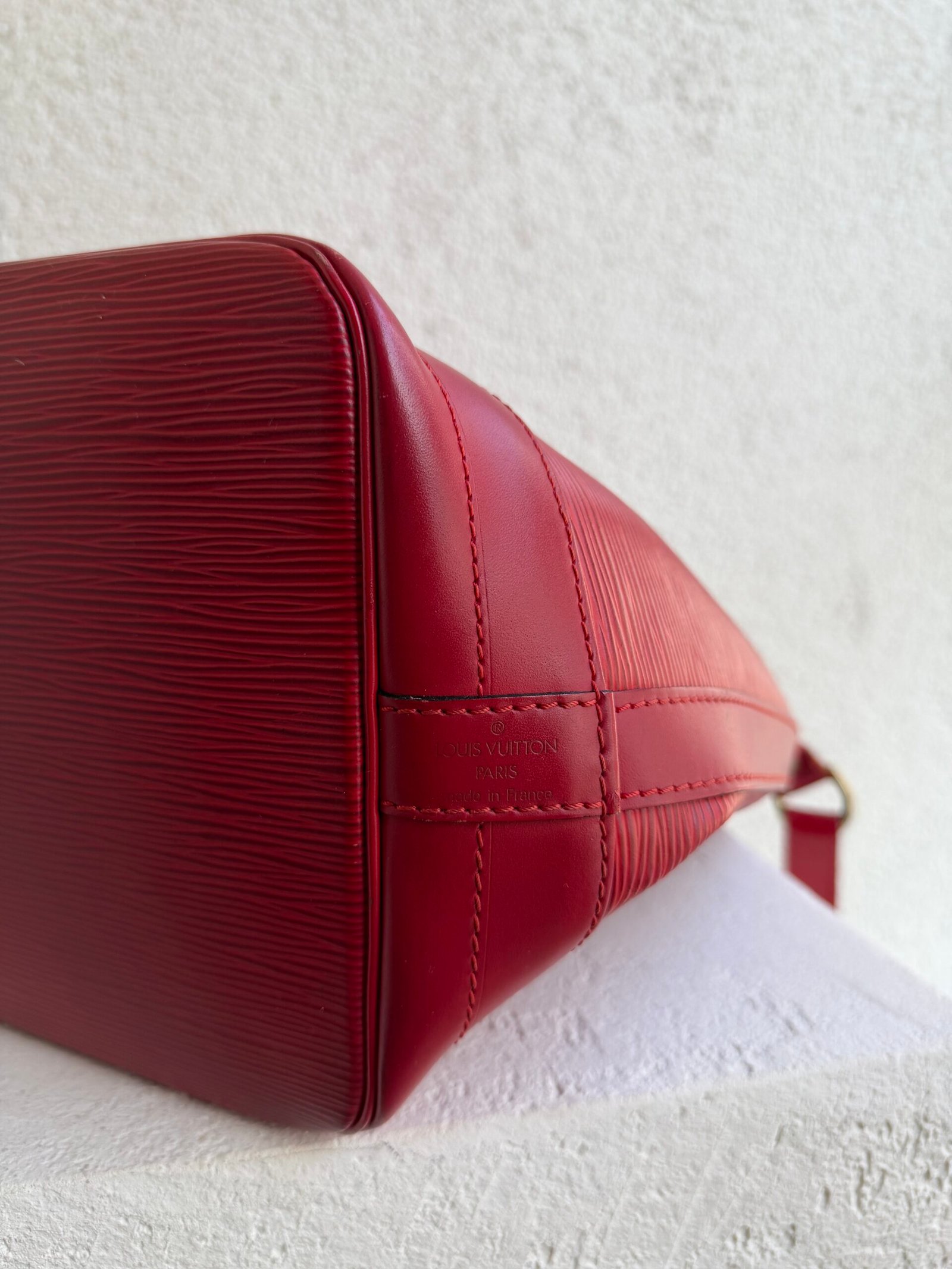Louis Vuitton Red Epi Leather Petit Noe Shoulder Bag - Image 13