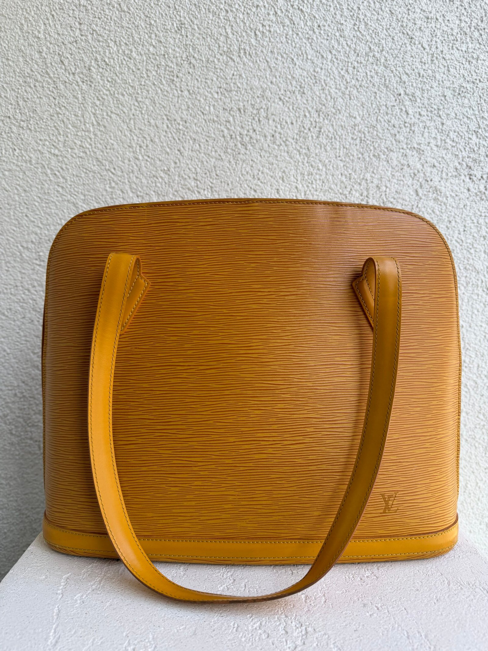 Louis Vuitton Epi Leather Yellow Lussag Bag - Image 2