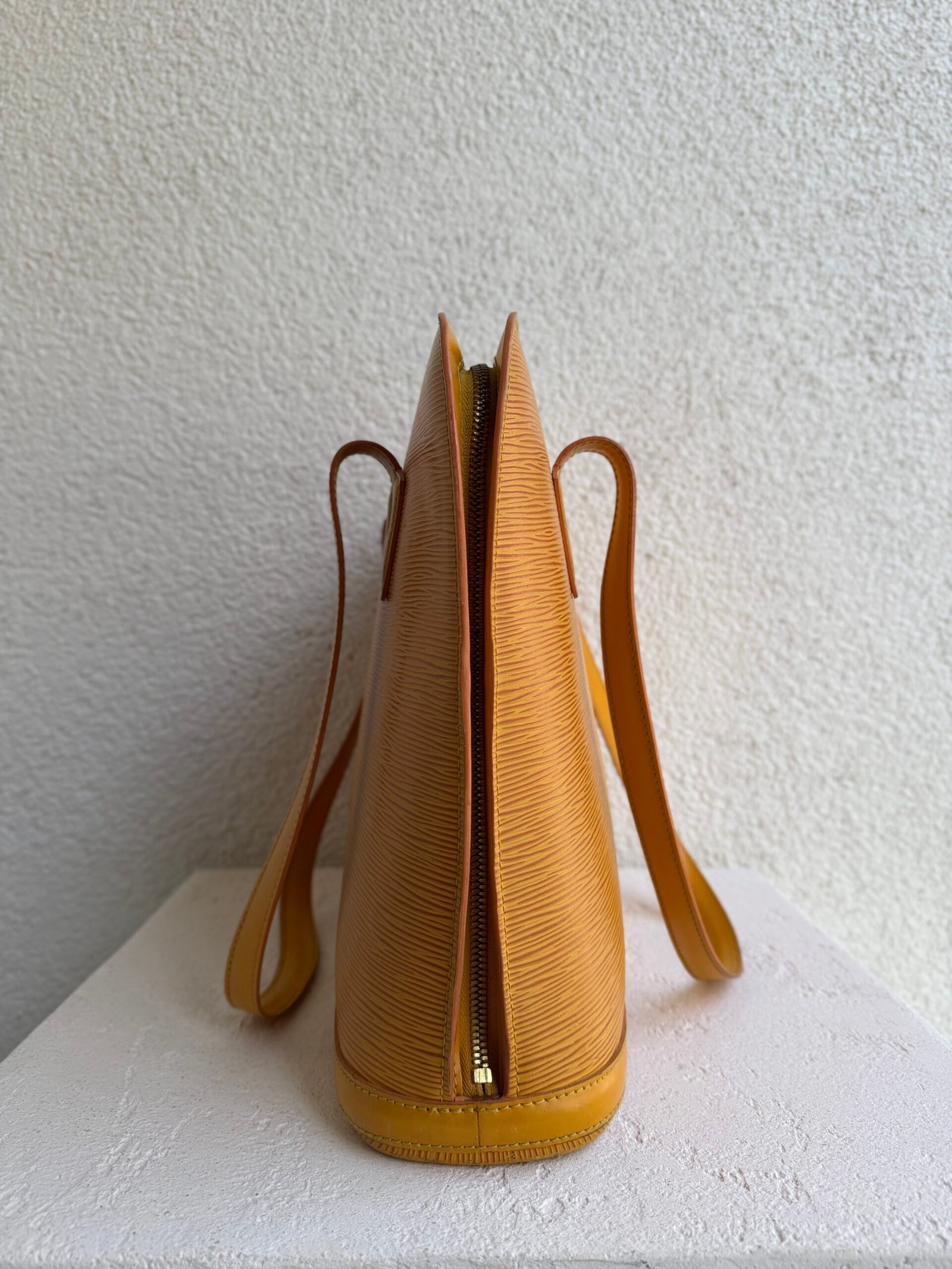 Louis Vuitton Epi Leather Yellow Lussag Bag - Image 5