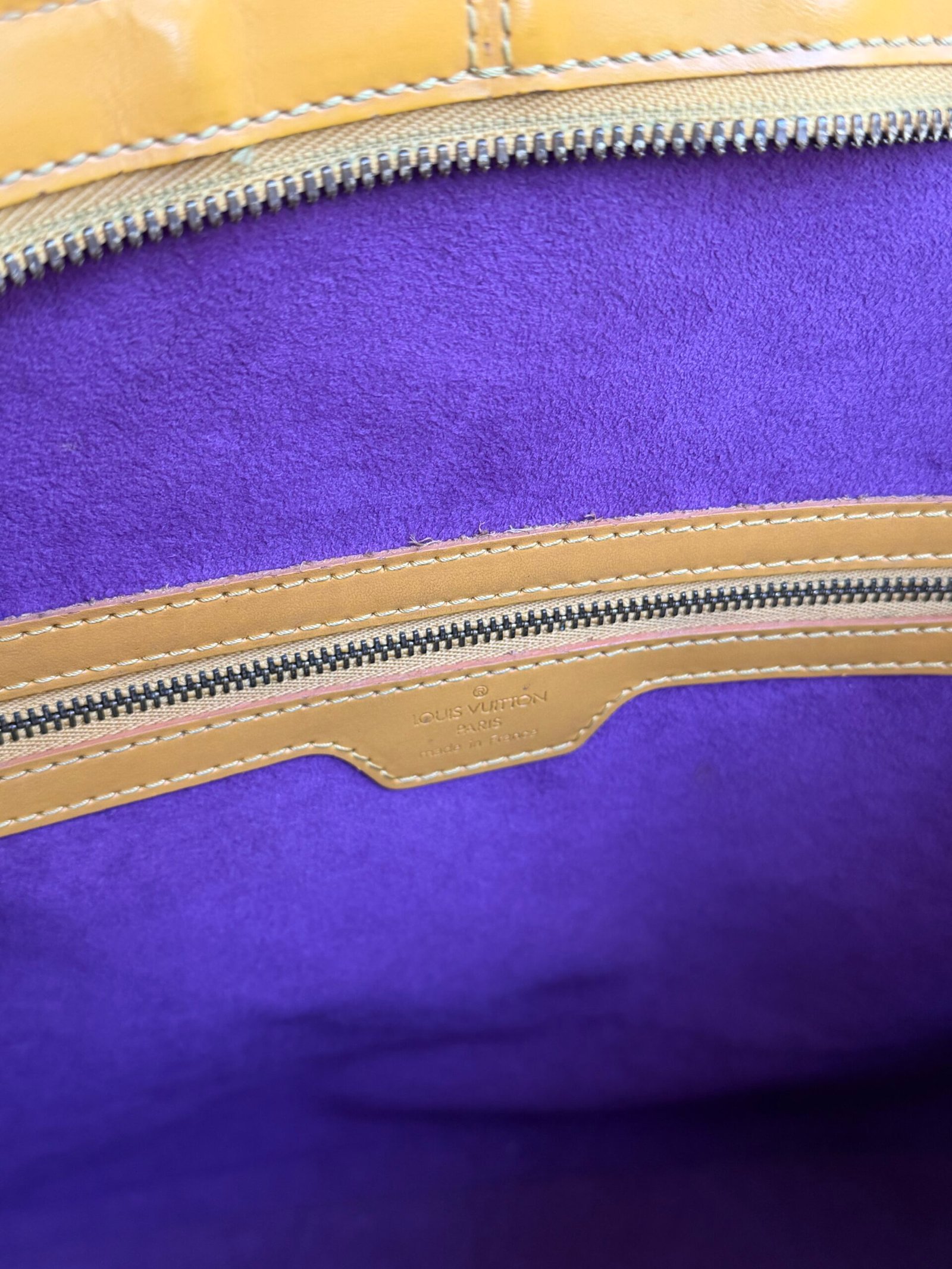 Louis Vuitton Epi Leather Yellow Lussag Bag - Image 14