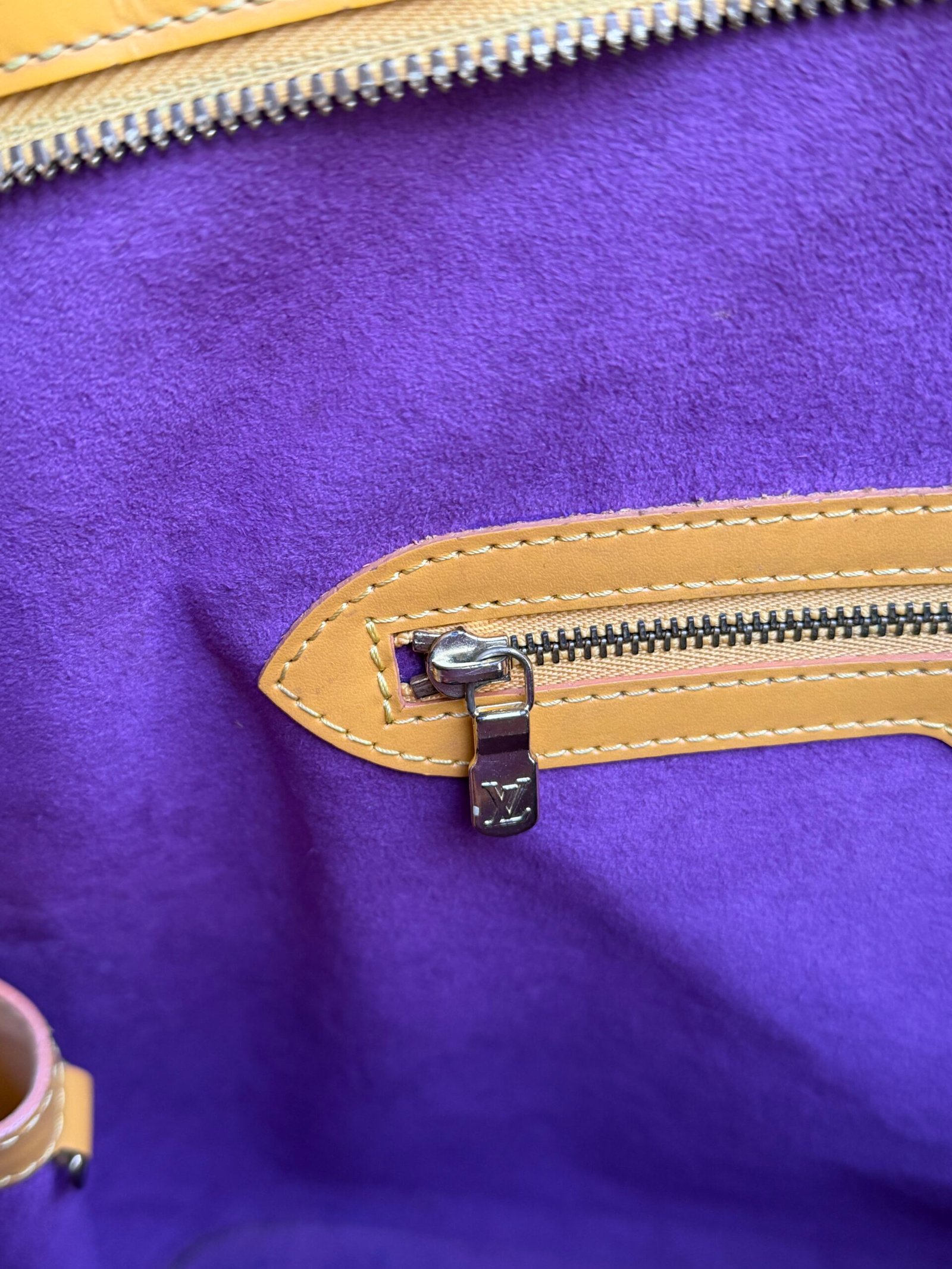 Louis Vuitton Epi Leather Yellow Lussag Bag - Image 15