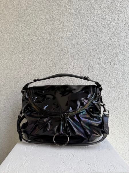 Gucci Patent Leather Icon Bit Hobo Bag