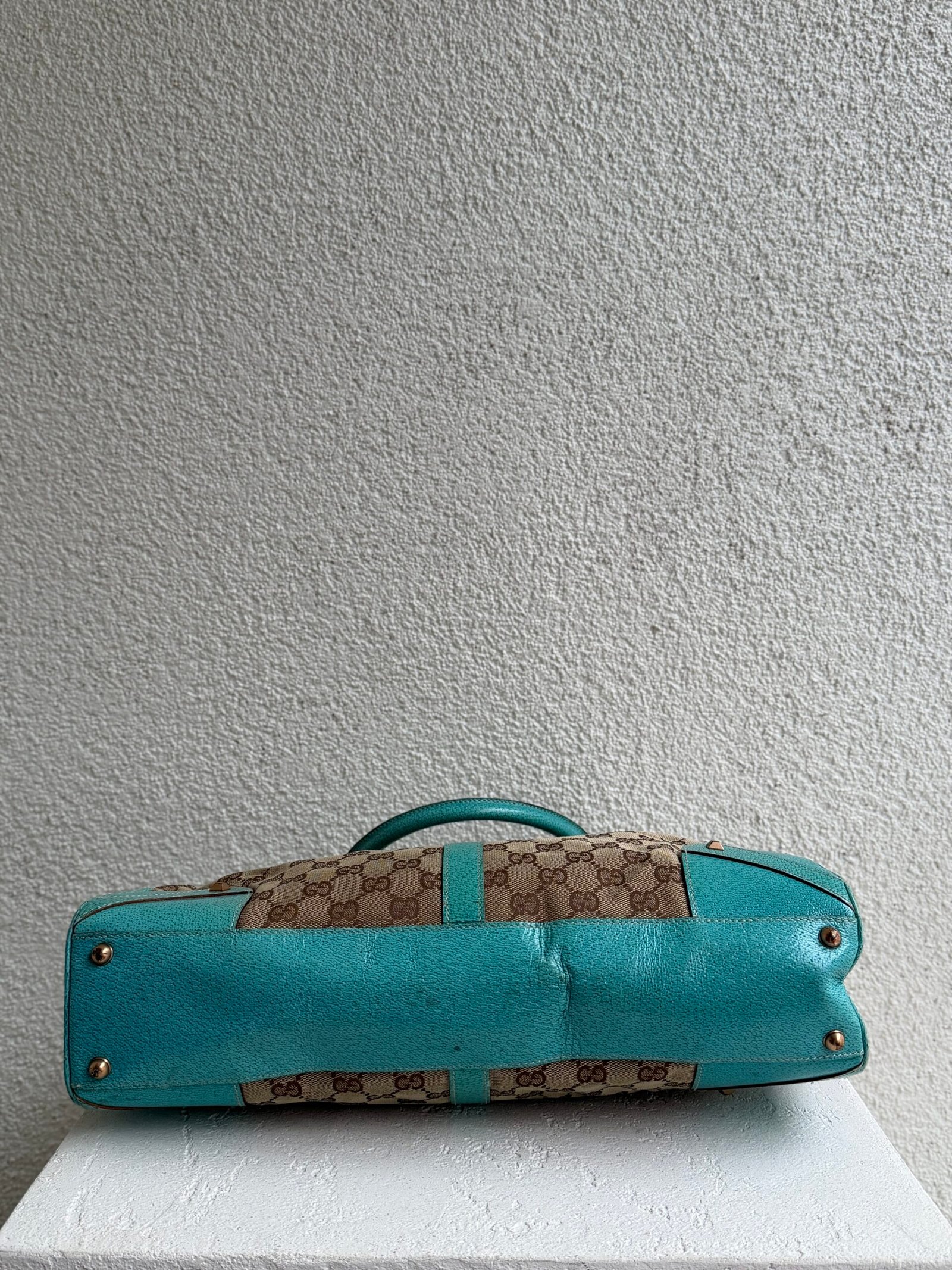 Gucci Canvas GG Monogram Jackie Hobo Bag - Görsel 9