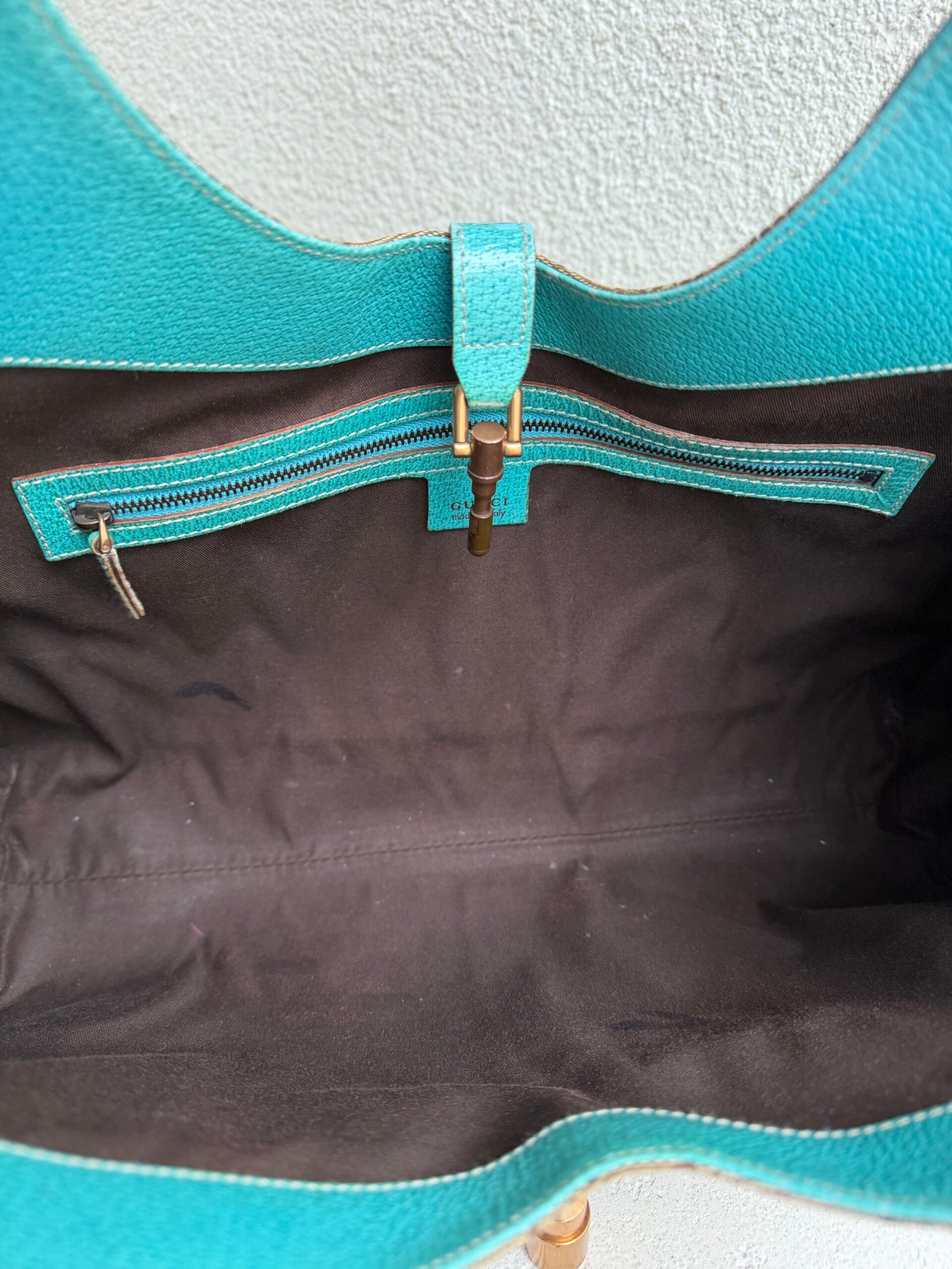 Gucci Canvas GG Monogram Jackie Hobo Bag - Görsel 12